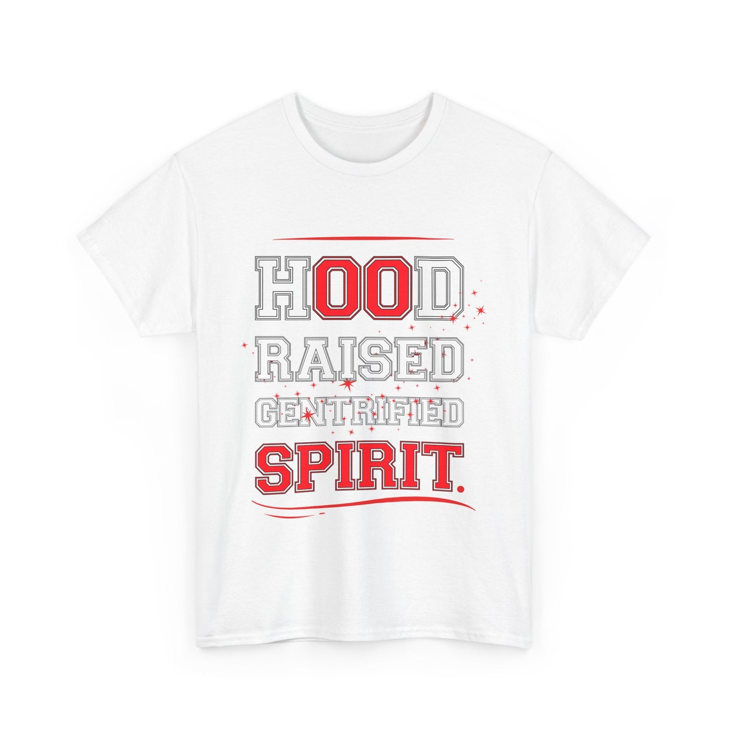 Hood Raised Spirit Unisex Heavy Cotton Tee - Empowering Streetwear