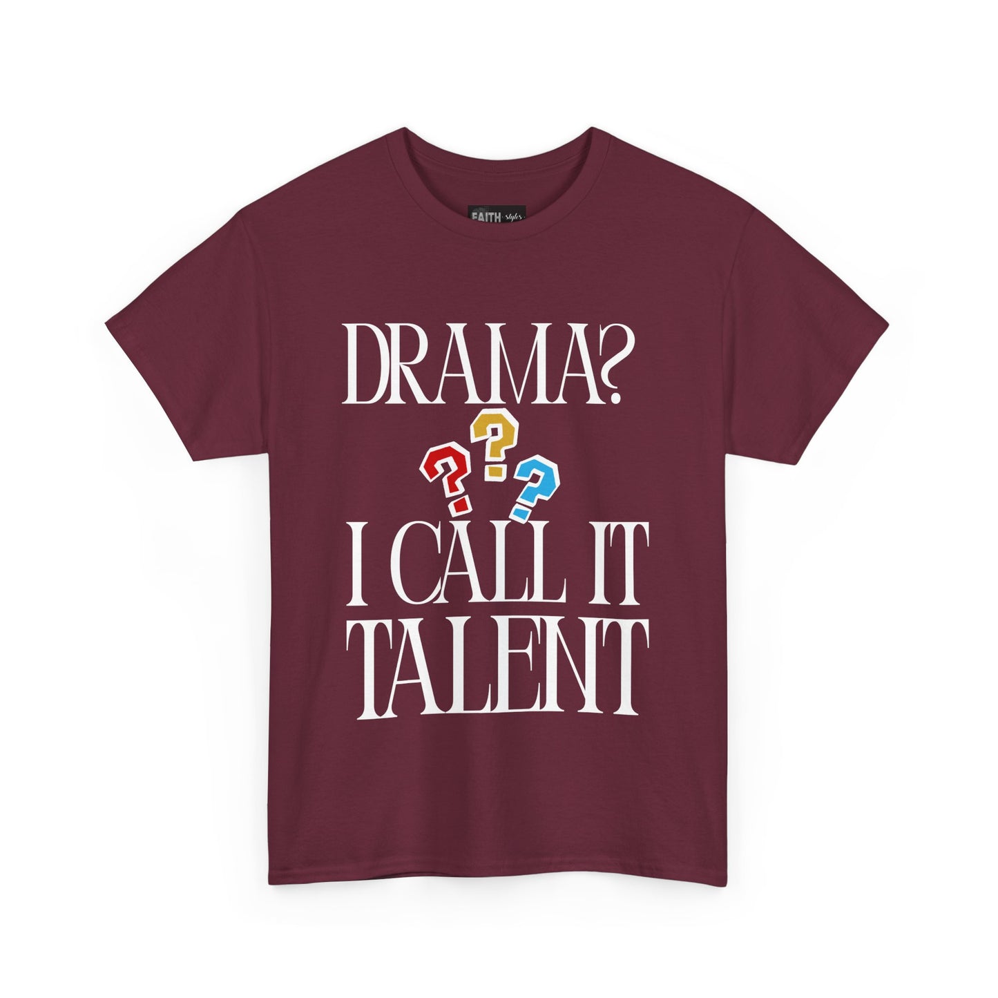 Drama Talent Unisex Heavy Cotton Tee, Funny Graphic Tee, Gift for Actors, Quirky Tee for Drama Lovers, Casual Wear, Gift for Friends