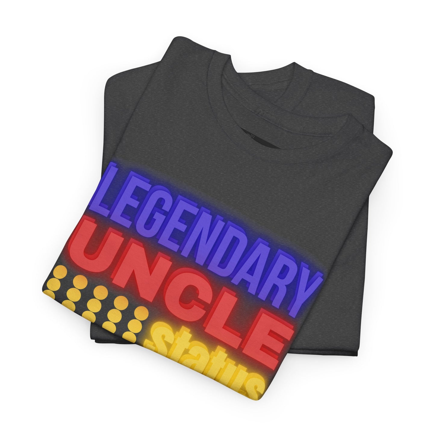 Legendary Uncle Heavy Cotton Tee, Gift for Uncle, Family Reunion Shirt, Fun Uncle T-Shirt, Birthday Gift for Him, Casual Wear