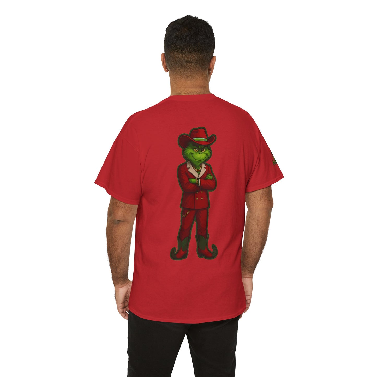 Grinch Inspired in Red Suit Tee — "Nah, I’m Money" Christmas Graphic T-Shirt