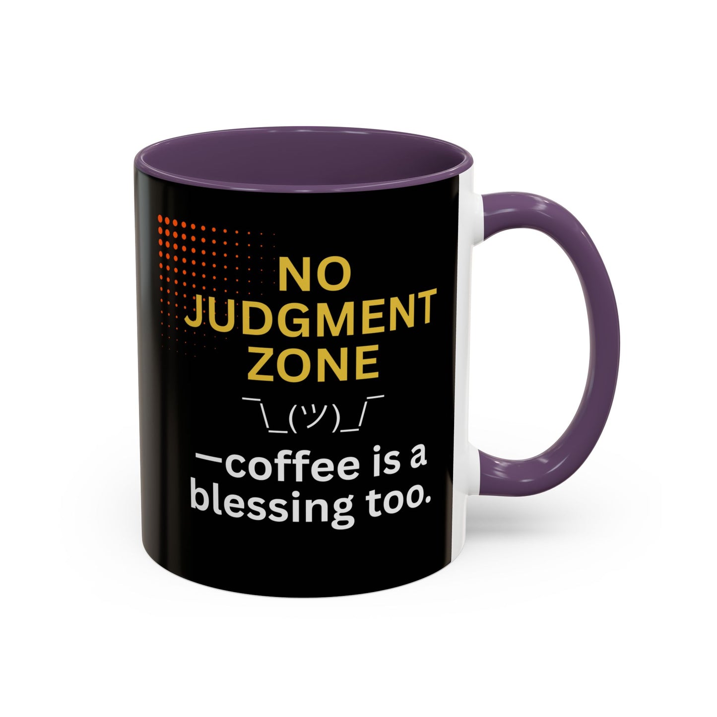 No Judgment Zone Coffee Mug, Funny Gift for Coffee Lovers, Unique Java Cup, Perfect for Birthdays, Inspirational Drinkware