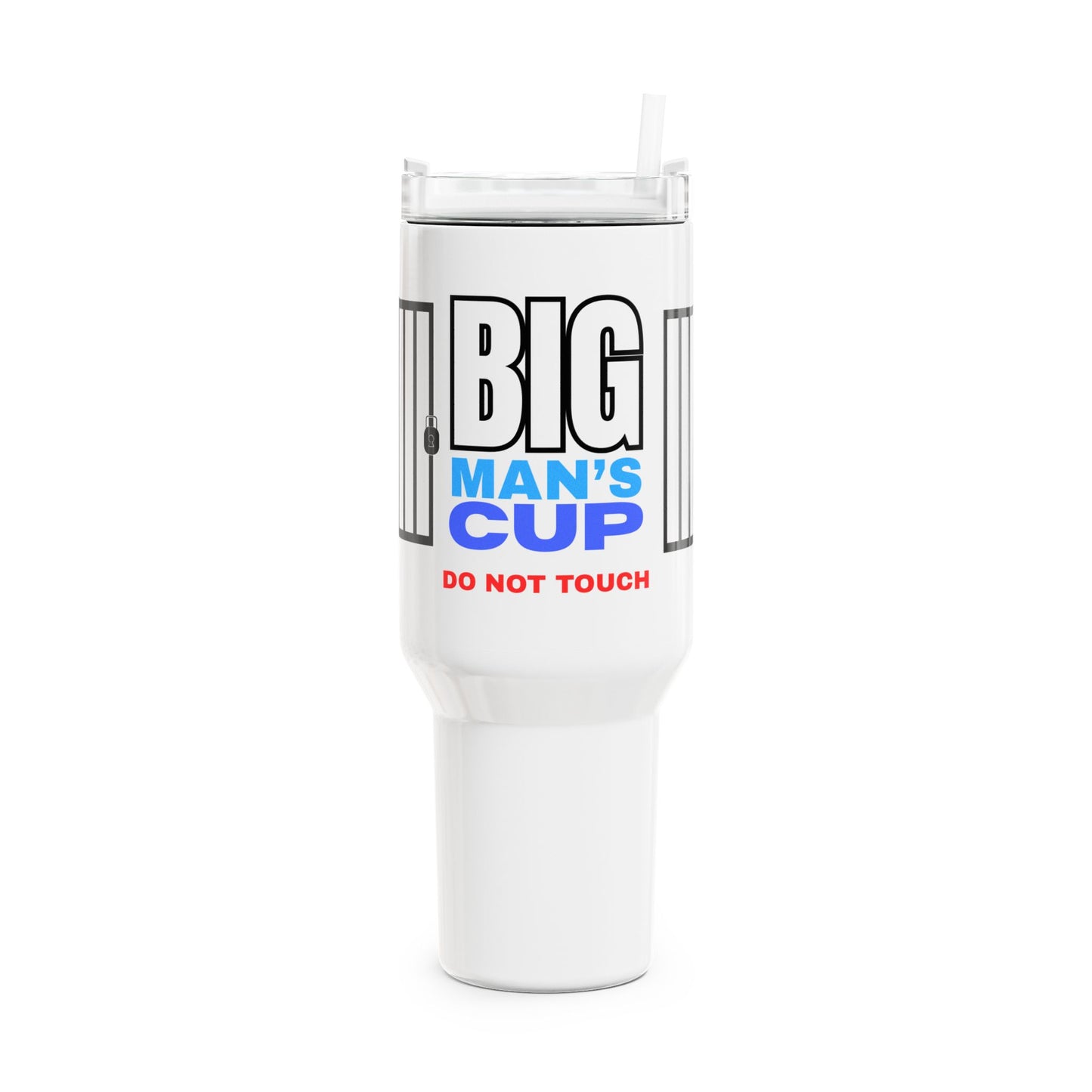 Big Man's Cup 40oz Tumbler, Funny Gift for Him, Personalized Travel Mug, Humor Cup for Dads, Groomsmen, Father's Day