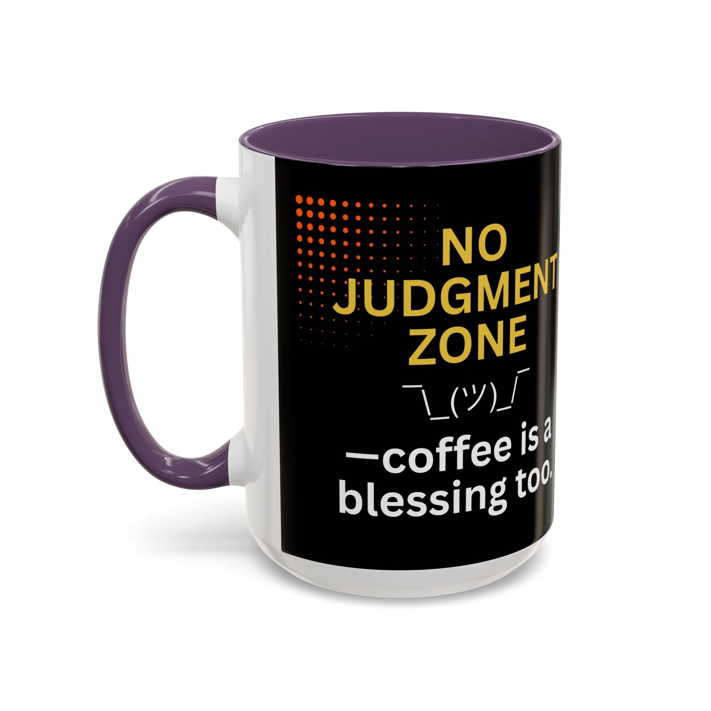 No Judgment Zone Coffee Mug, Funny Gift for Coffee Lovers, Unique Java Cup, Perfect for Birthdays, Inspirational Drinkware