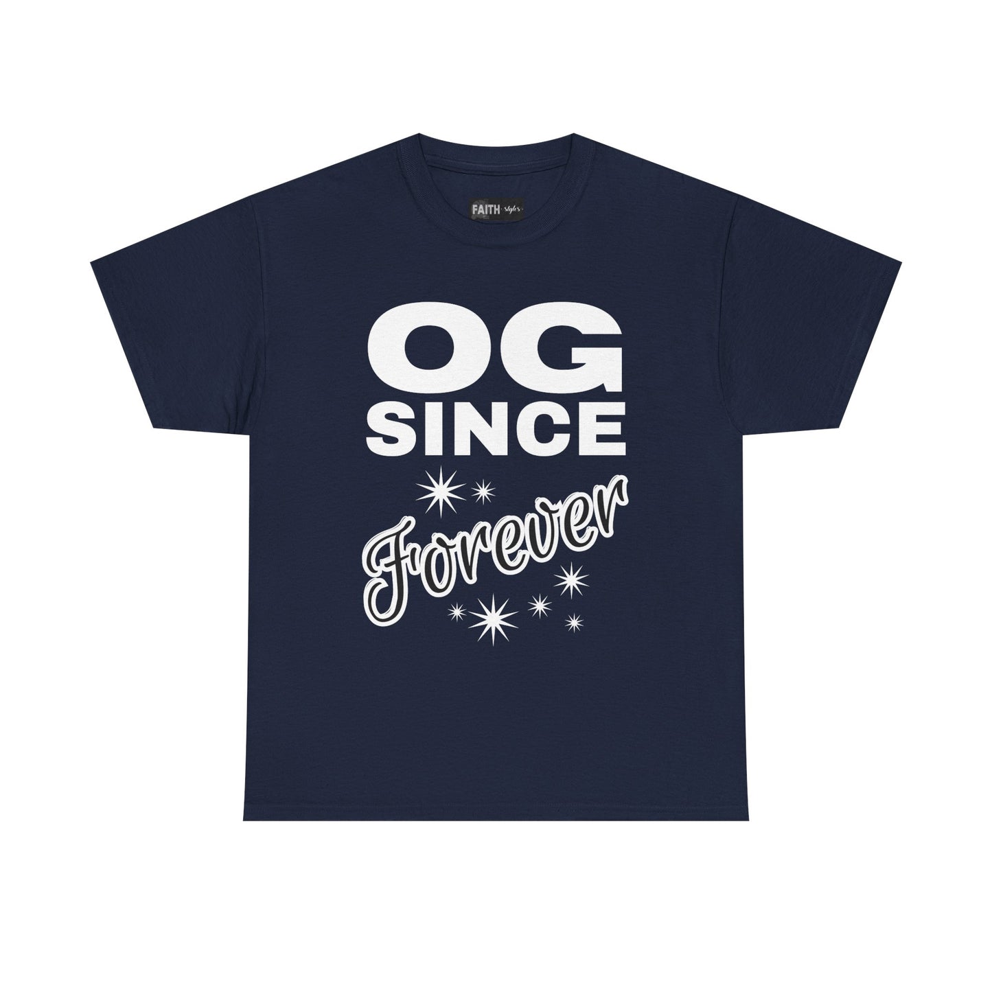 Grandpa Heavy Cotton Tee - OG Since Forever, Casual Tee, Trendy Graphic Shirt, Gift for Friends, Streetwear Fashion