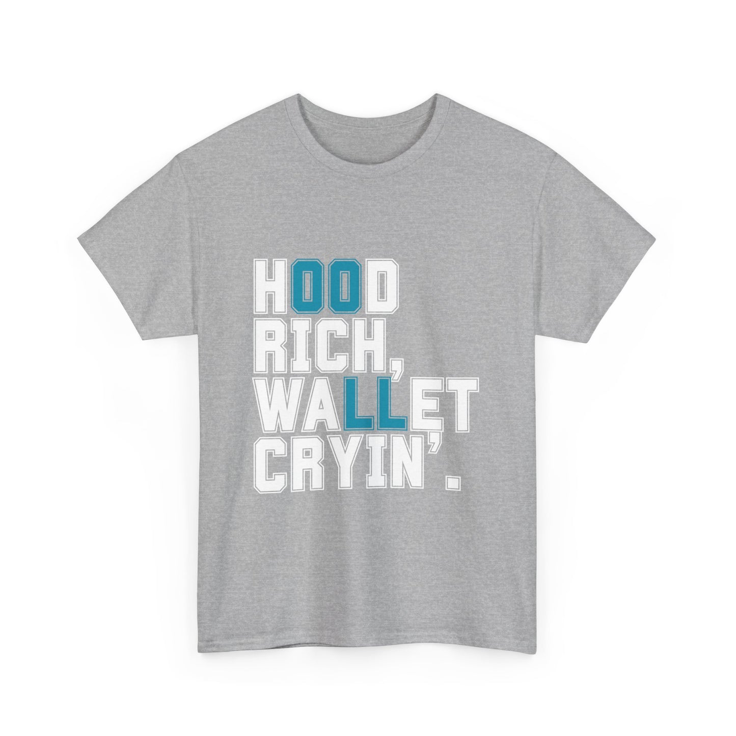 Trendy Unisex Heavy Cotton T-shirt with Playful Design - Perfect for Casual Wear & Gifts