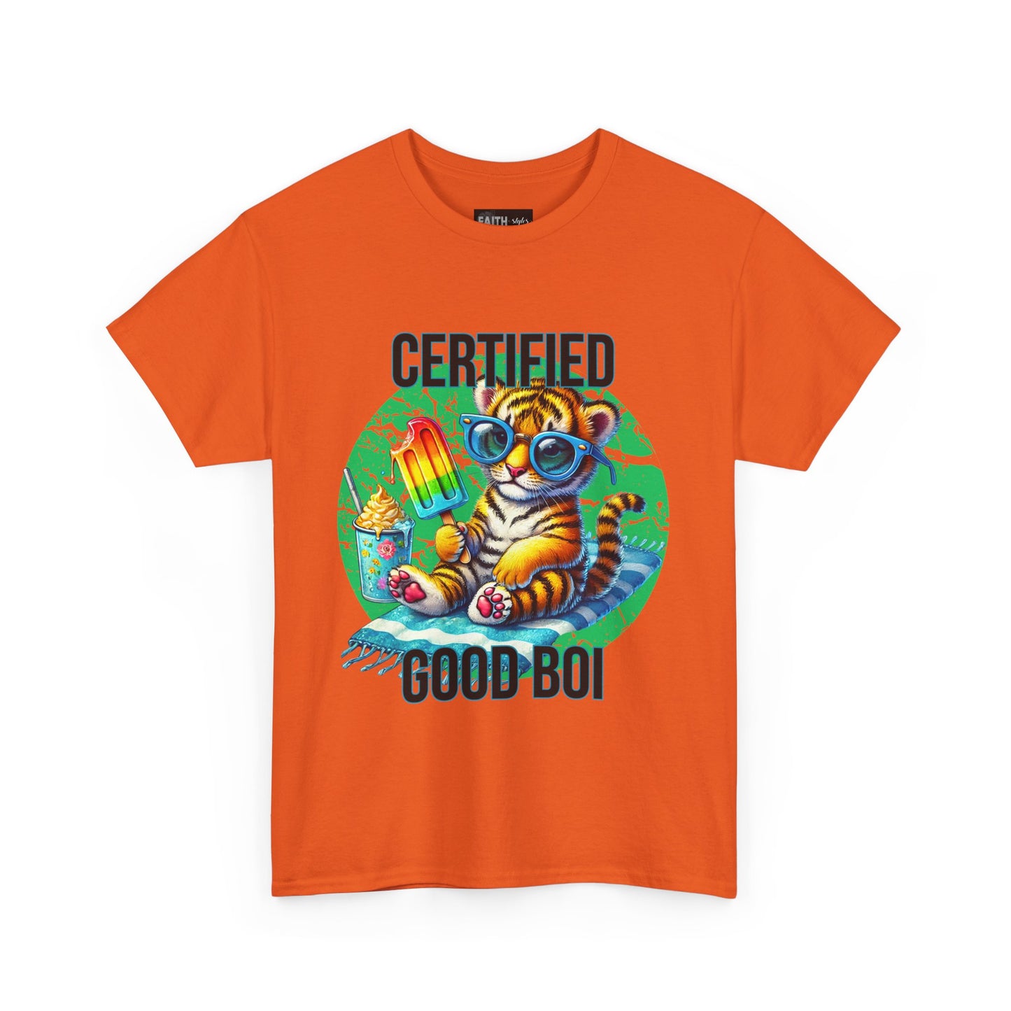 Certified Good Boi Unisex Heavy Cotton Tee, Animal Lover Tee, Cute Pet Shirt, Fun Graphic T-Shirt, Gift for Pet Owners, Casual Wear