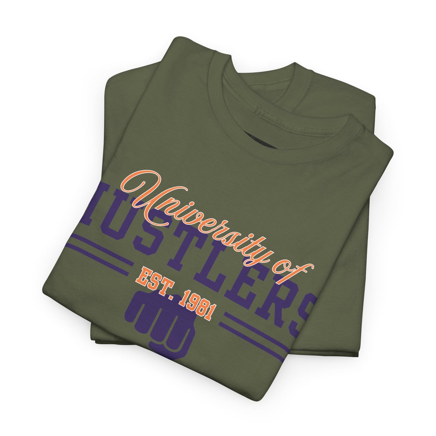 Hustlers Unisex Heavy Cotton Tee, Motivational T-Shirt for Entrepreneurs, Gift for Graduates, Streetwear, Casual Wear, Everyday Style
