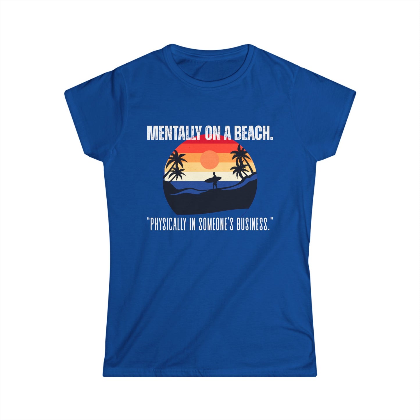 Beach Vibes Women's Tee - Relaxed Style, Gift for Vacation Lovers, Summer Outfits, Casual Wear, Travel Shirts