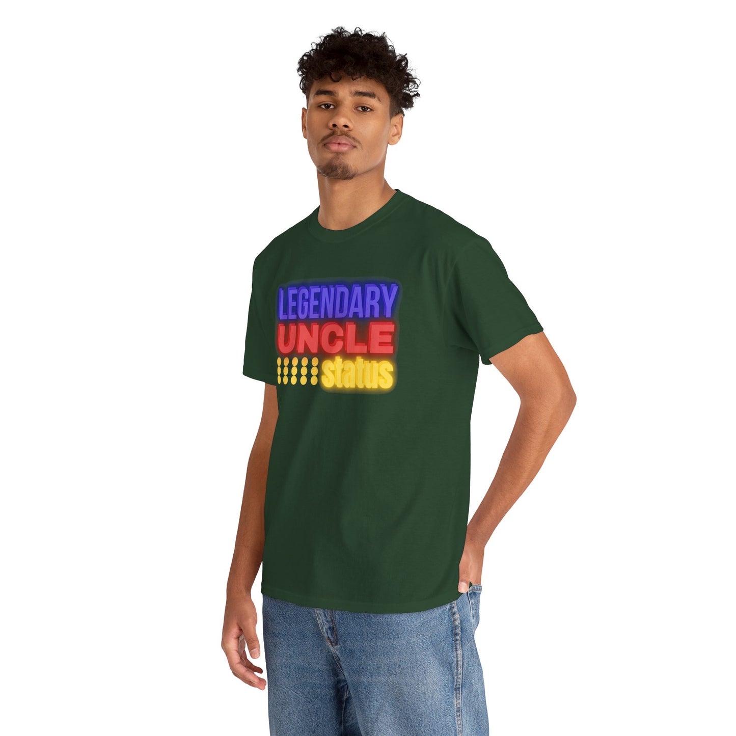 Legendary Uncle Heavy Cotton Tee, Gift for Uncle, Family Reunion Shirt, Fun Uncle T-Shirt, Birthday Gift for Him, Casual Wear