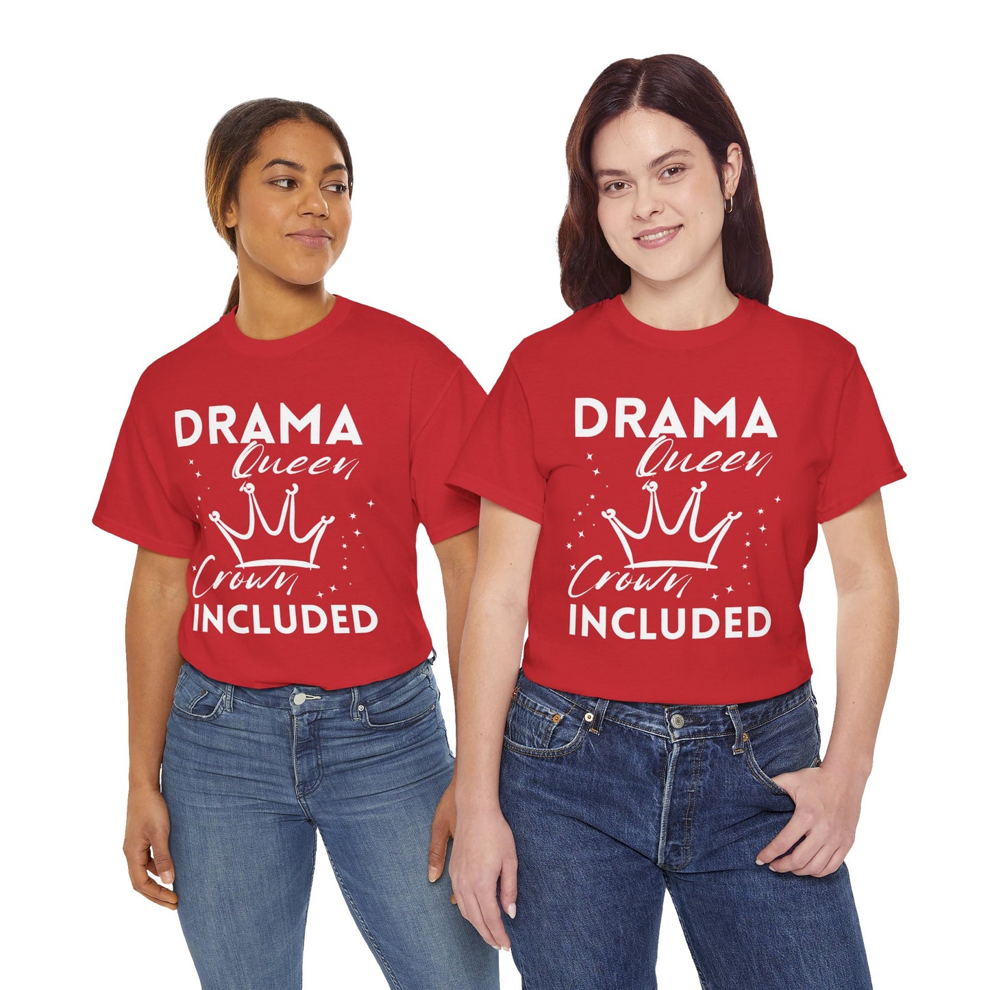 Drama Queen Cotton Tee - Empowering T-Shirt, Gift for Her, Casual Wear, Birthday Celebration, Statement Top