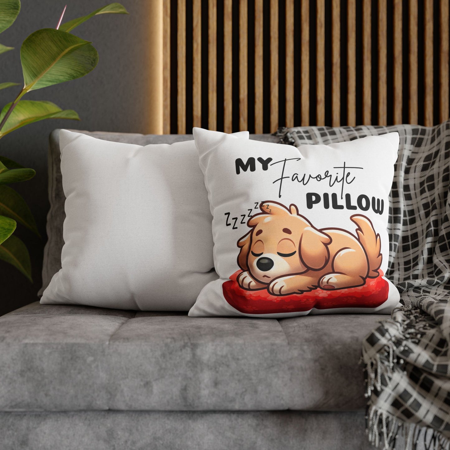 Cozy Dog Lover Pillowcase - Cute Pet Decor, Home Gift, Dog-themed Bedroom, Animal Lover Cushion Cover, Relaxing Decor