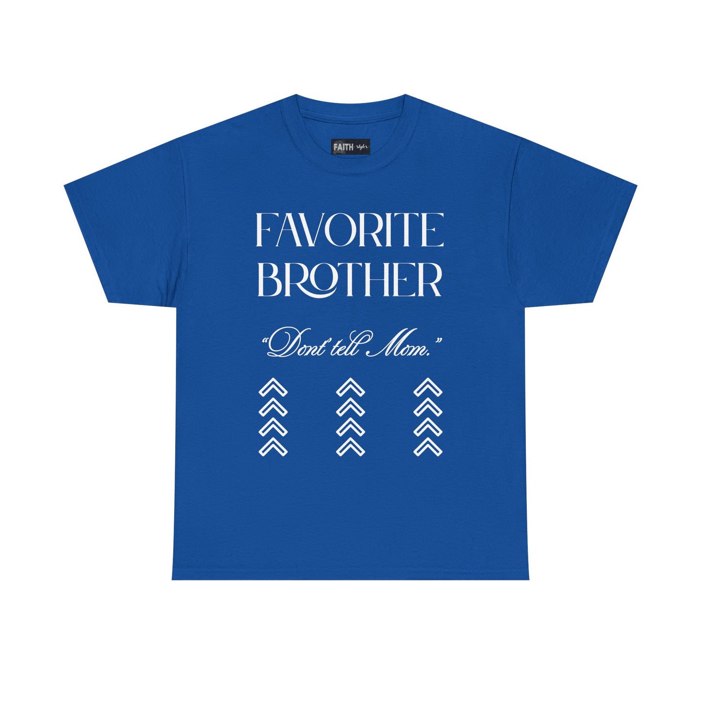 Favorite Brother Unisex Heavy Cotton Tee - Perfect Gift for Siblings, Casual Wear, Birthday, Family Reunion, Everyday Comfort
