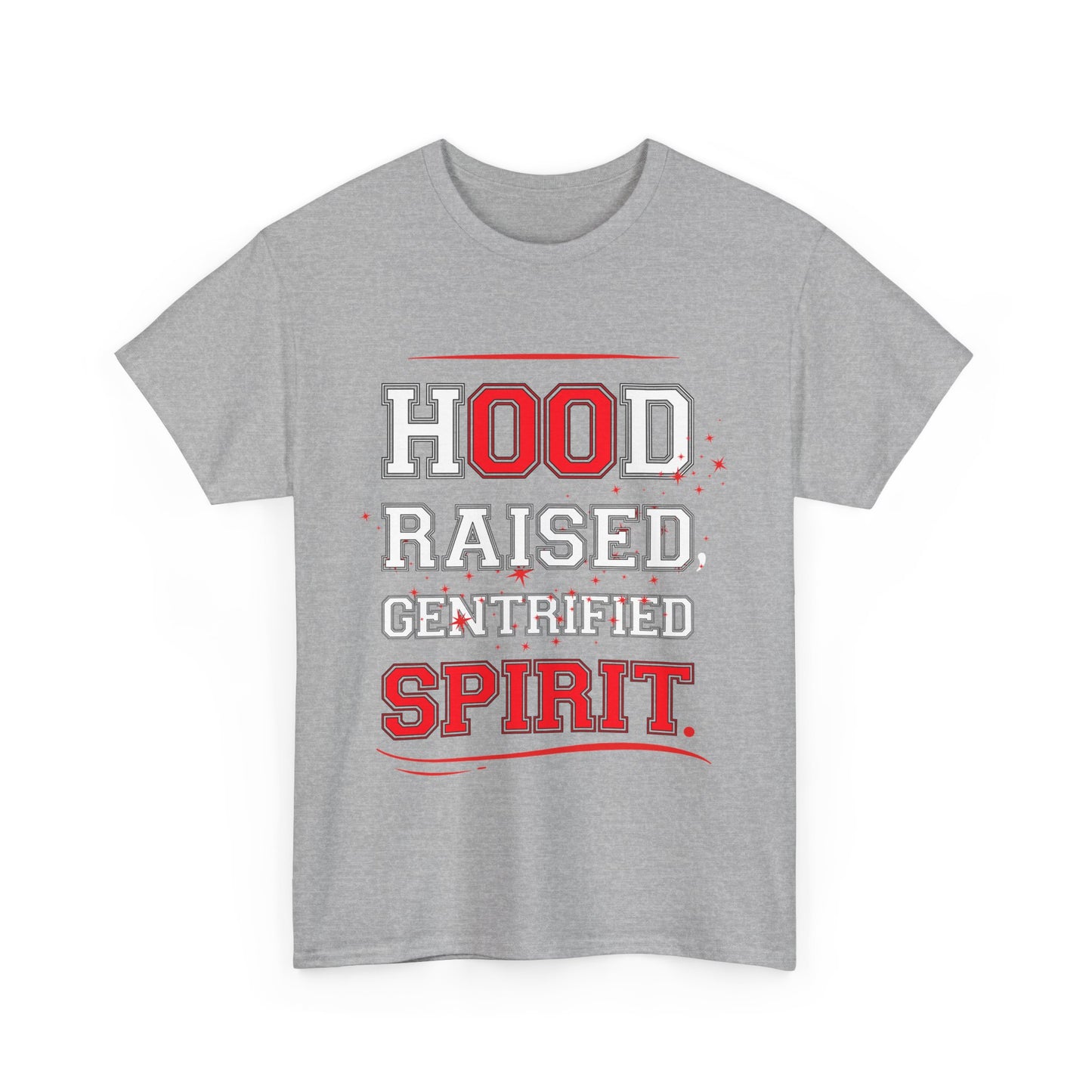 Hood Raised Spirit Unisex Heavy Cotton Tee - Empowering Streetwear