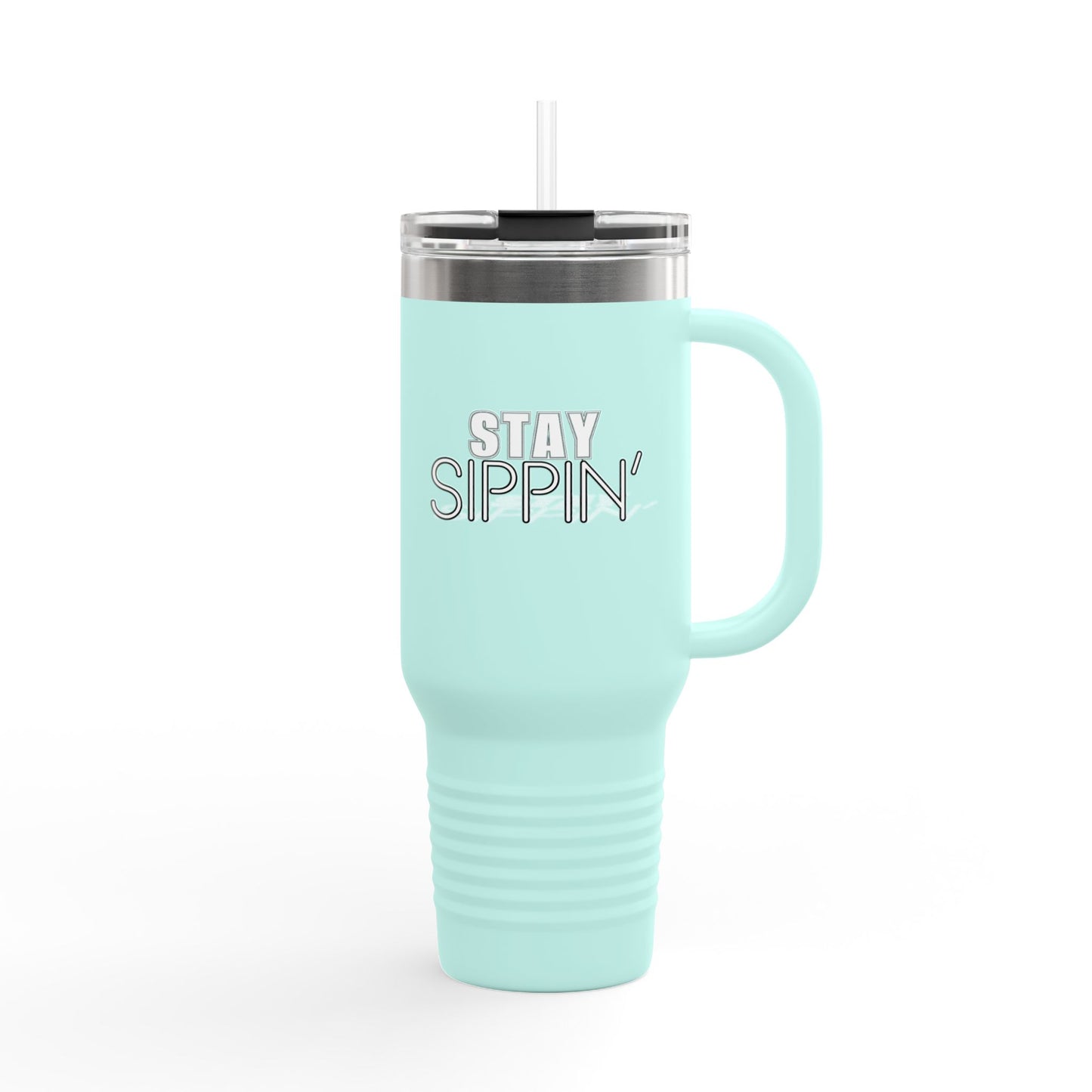 Stay Sippin' Insulated Travel Mug, Perfect for On-the-Go, 40oz Drinkware, Eco-Friendly, Great Gift for Coffee Lovers, Road Trips