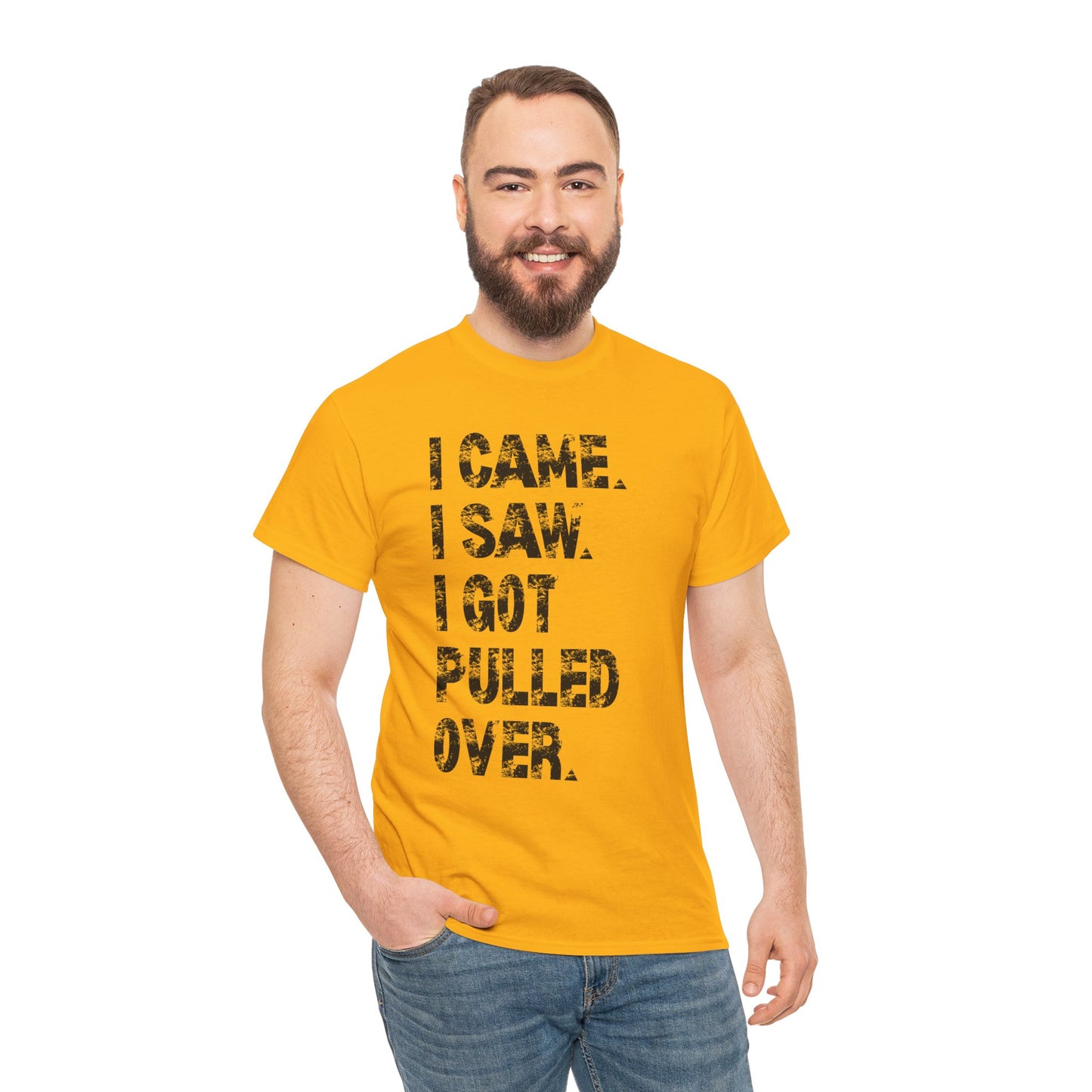 Funny Quirky Cotton Tee, Unisex Humor Tee, I Came I Saw Tee, Gift for Friends, Casual Wear