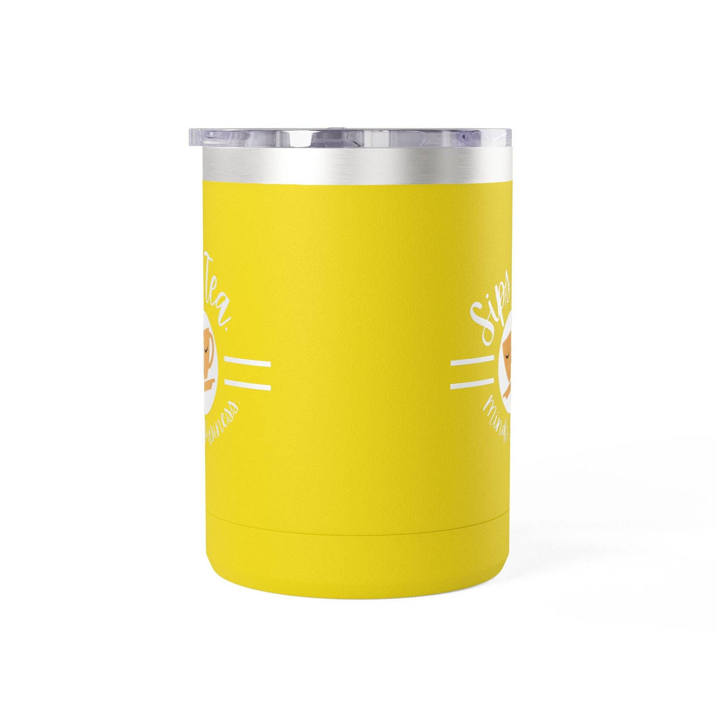 Coffee Lover's Tumbler with Sips Tea Design, Insulated Mug for Home, Travel, Gift for Coffee & Tea Lovers, Birthday, Office, Everyday Use