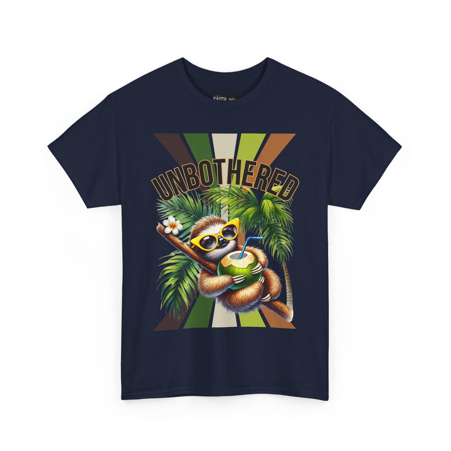 Chill Sloth Graphic Tee - Unbothered Cotton T-Shirt, Casual Wear, Perfect for Gifts, Nature Lovers, Relaxed Vibes