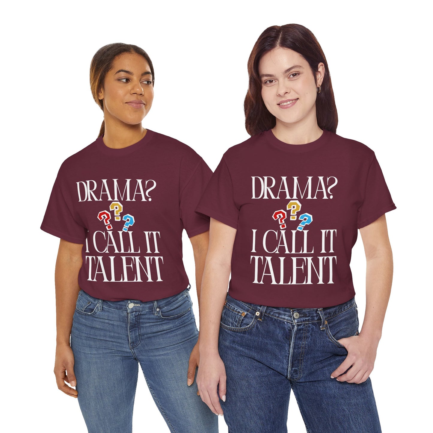 Drama Talent Unisex Heavy Cotton Tee, Funny Graphic Tee, Gift for Actors, Quirky Tee for Drama Lovers, Casual Wear, Gift for Friends