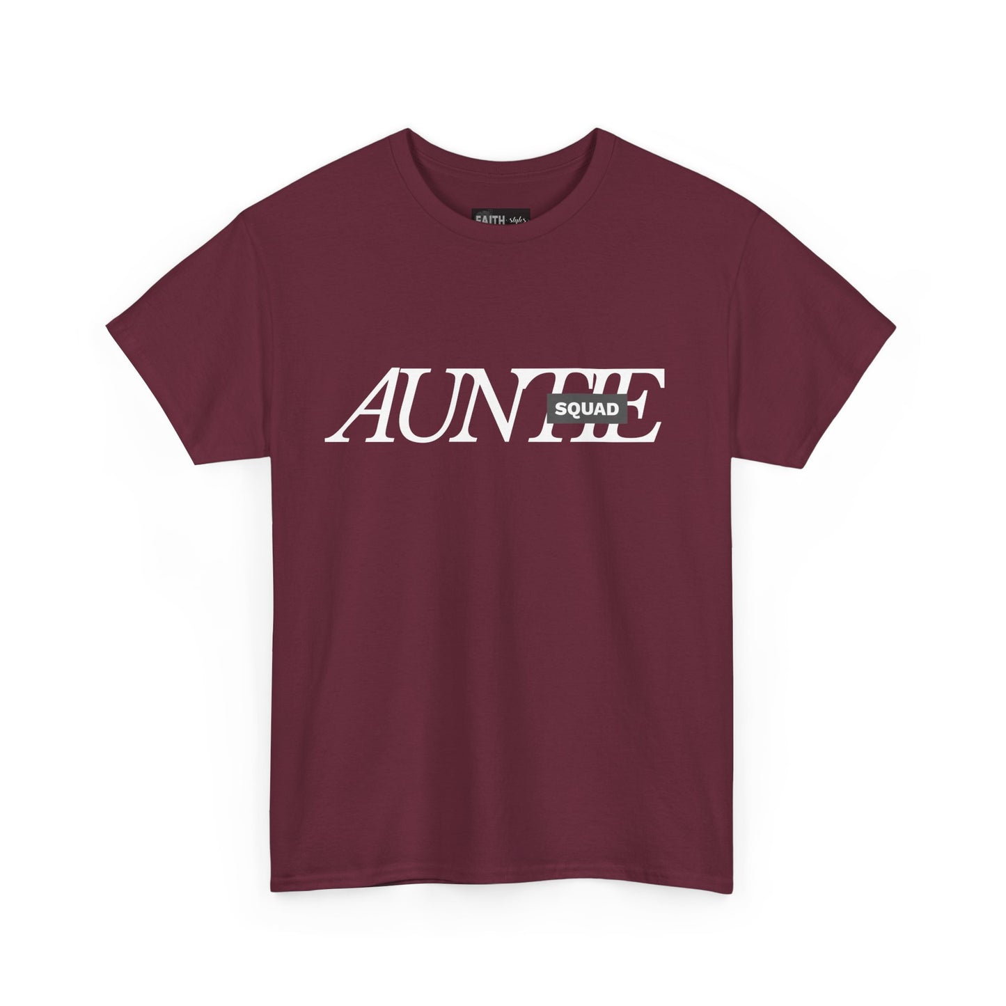 Auntie Squad Unisex Heavy Cotton Tee | Perfect Gift for Aunts | Family Reunion, Birthday, Mother's Day, Casual Wear, Everyday Comfort