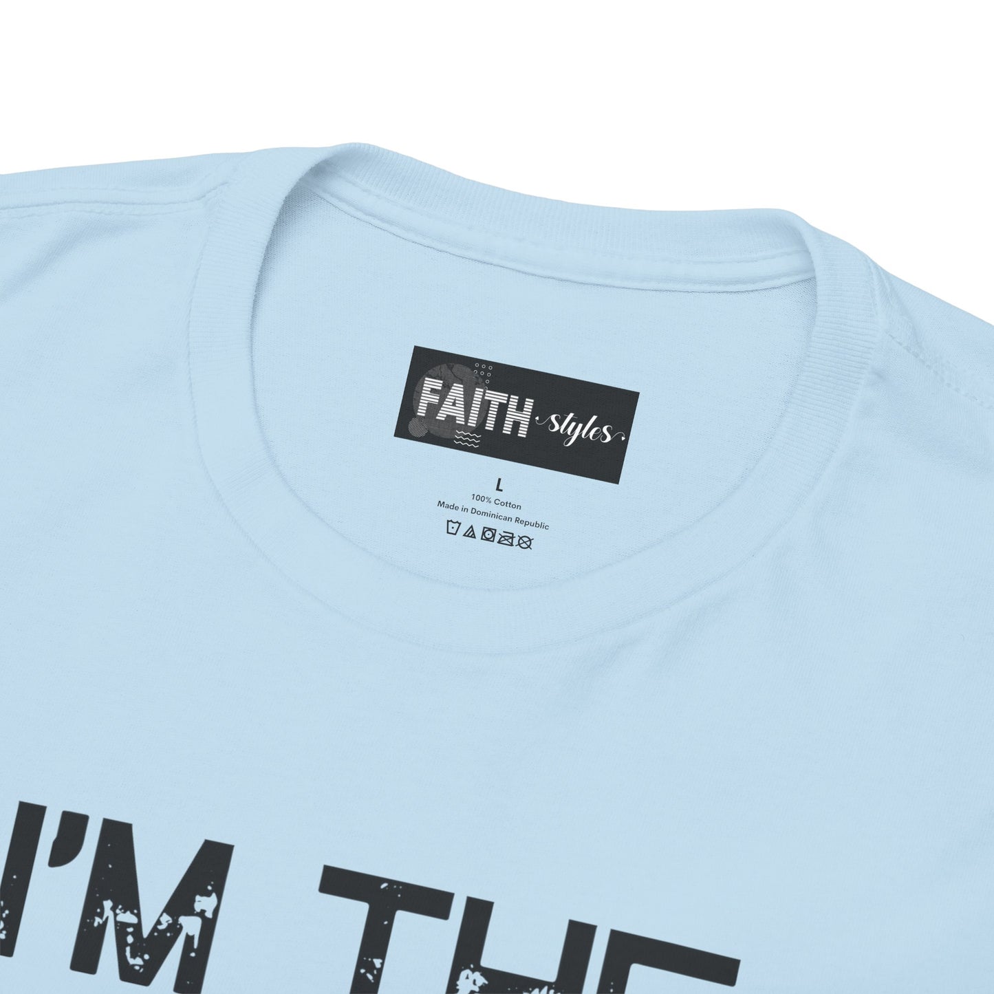 I'm the Favorite Unisex Heavy Cotton Tee, Funny Tee Shirt for Friends, Family Gift, Humor Top, Casual Wear, Birthday Gift, Everyday Comfort