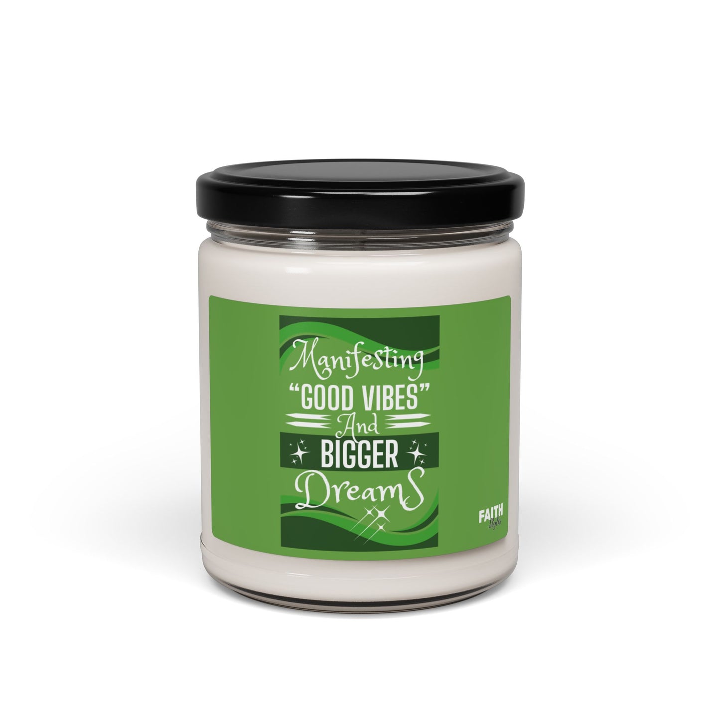 FaithStyles "MANIFESTING GOOD VIBES" Scented Soy Candle, 9oz