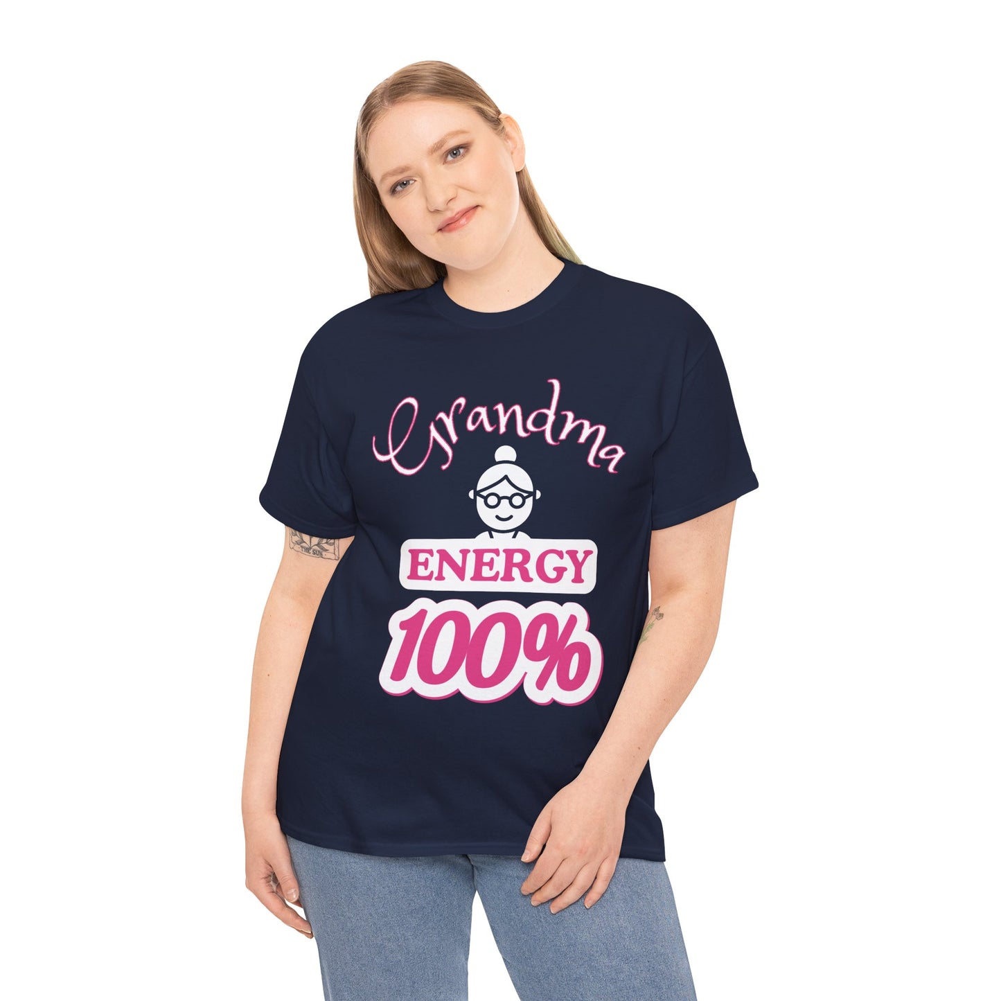 Fun Grandma Energy T-Shirt, Gift for Grandmothers, Casual Tee, Family Reunion Wear, Cute Gift for Mother's Day, Humor Shirt
