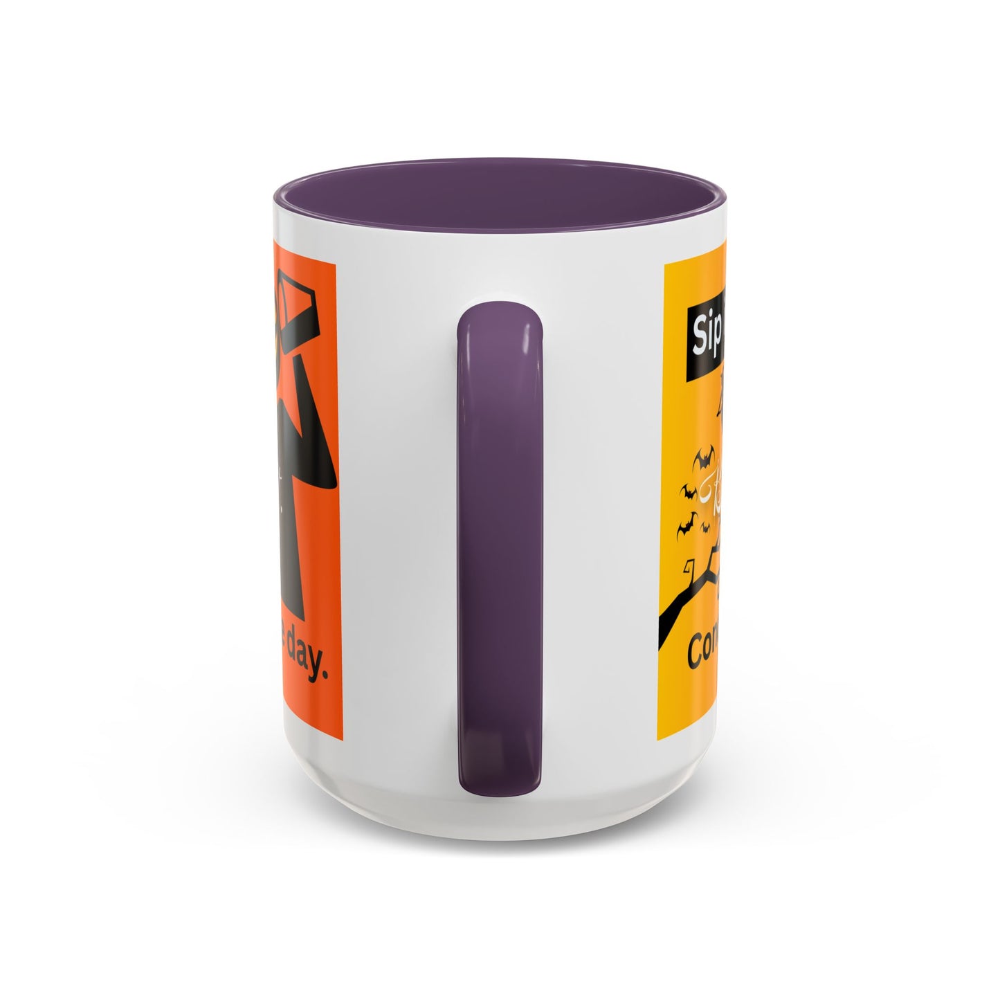 Halloween-Themed Coffee Mug, Sip It Believe It Conquer the Day, Fall Decor, Gift for Pumpkin Lovers, Autumn Kitchenware