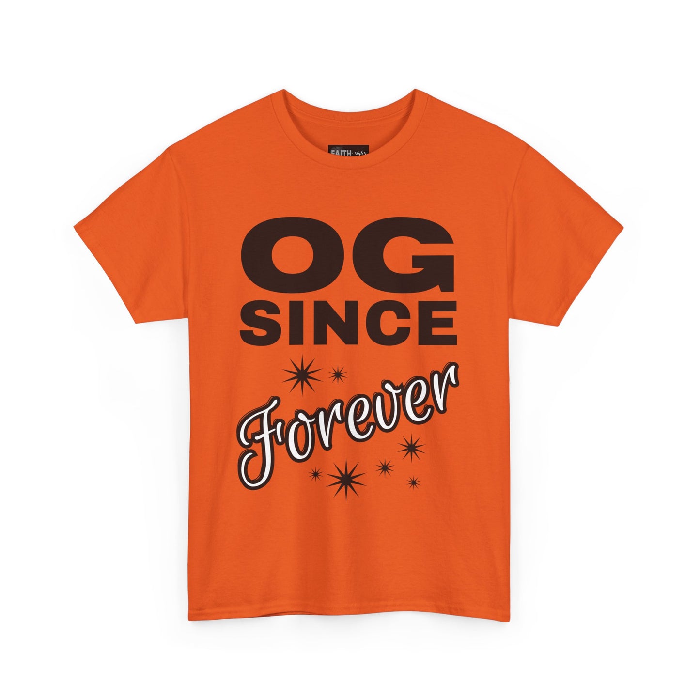 Grandpa Heavy Cotton Tee - OG Since Forever, Casual Tee, Trendy Graphic Shirt, Gift for Friends, Streetwear Fashion