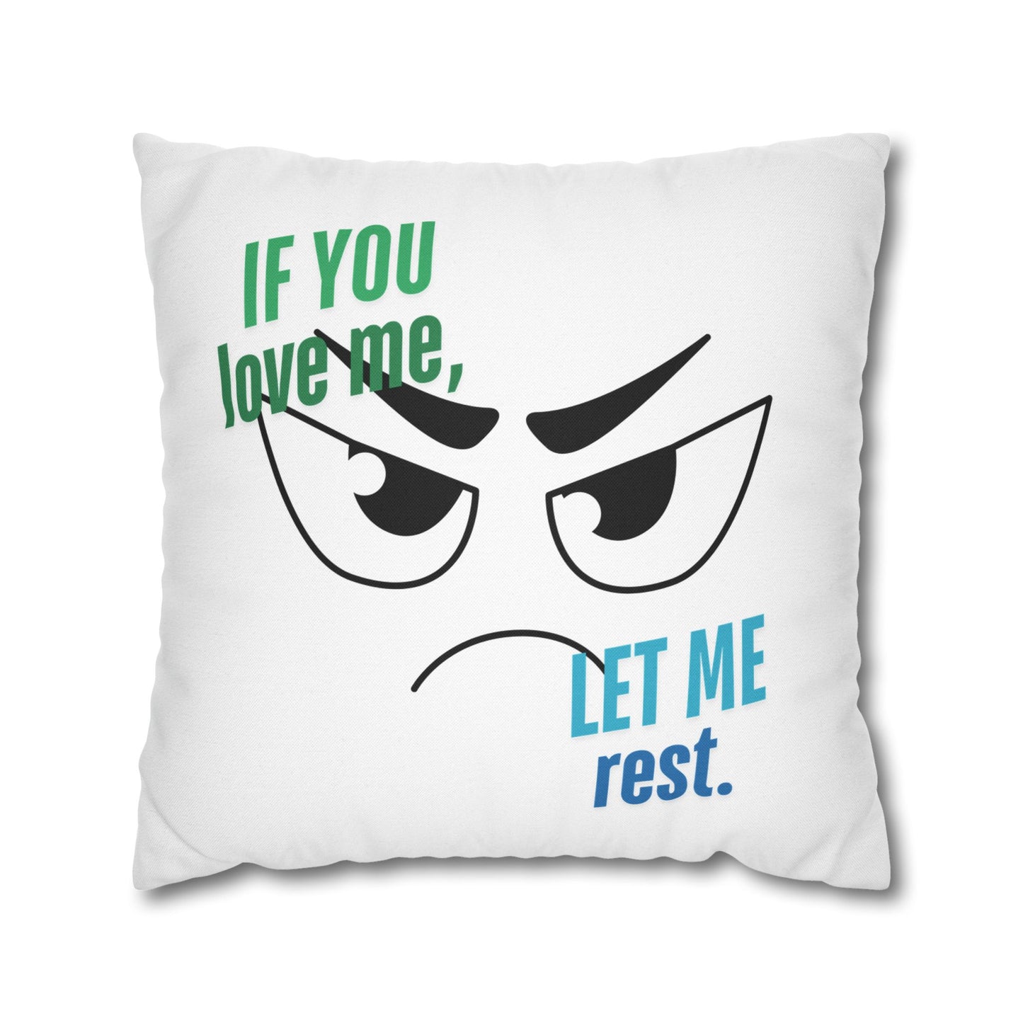 Humorous Pillowcase, Funny Home Decor, Gift for Couples, Bedroom Accent, Rest & Relaxation