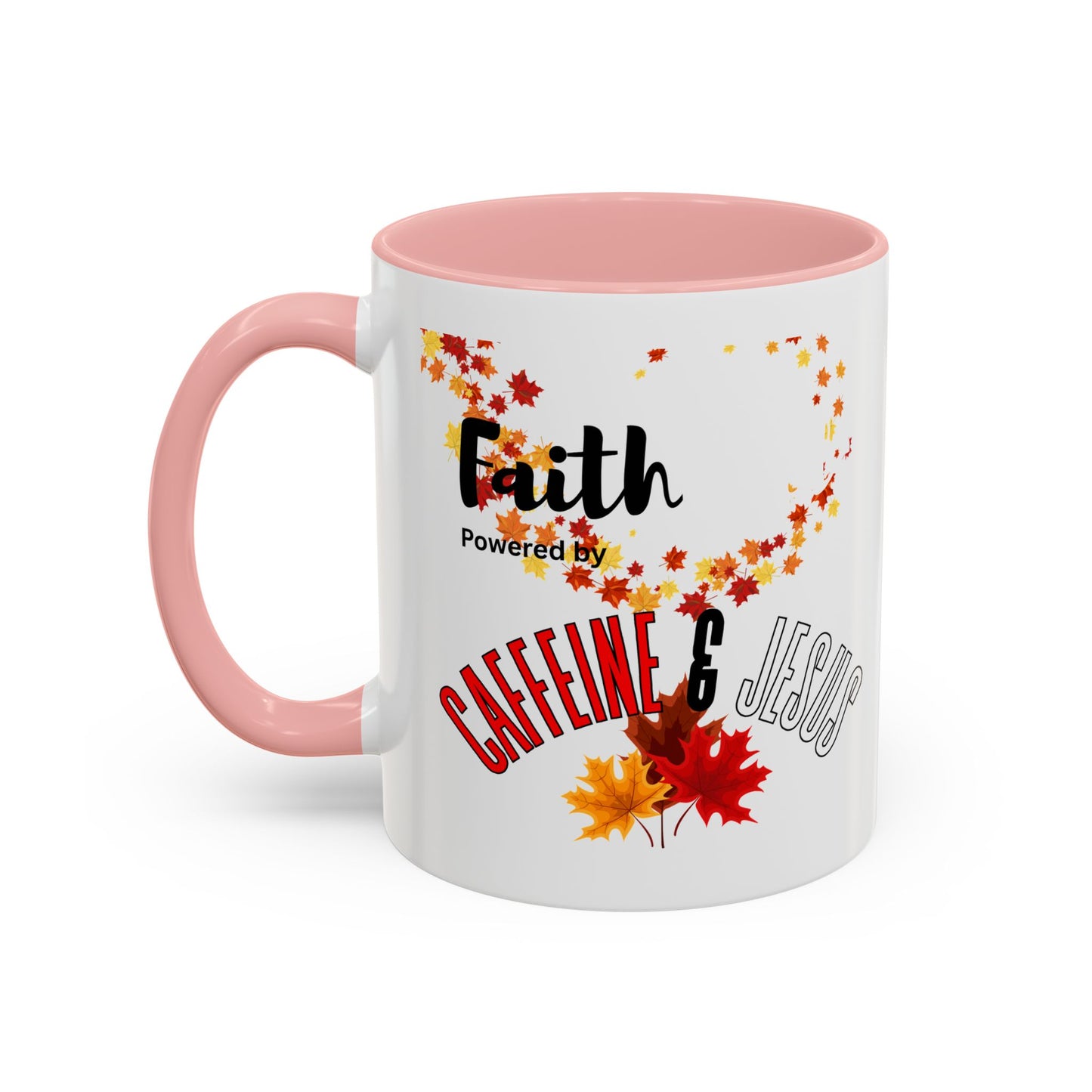 Faith & Caffeine Fall Coffee Mug | Perfect for Autumn Lovers, Thanksgiving Gift, Religious Coffee Cup, Inspirational Drinkware, Cozy Vibes