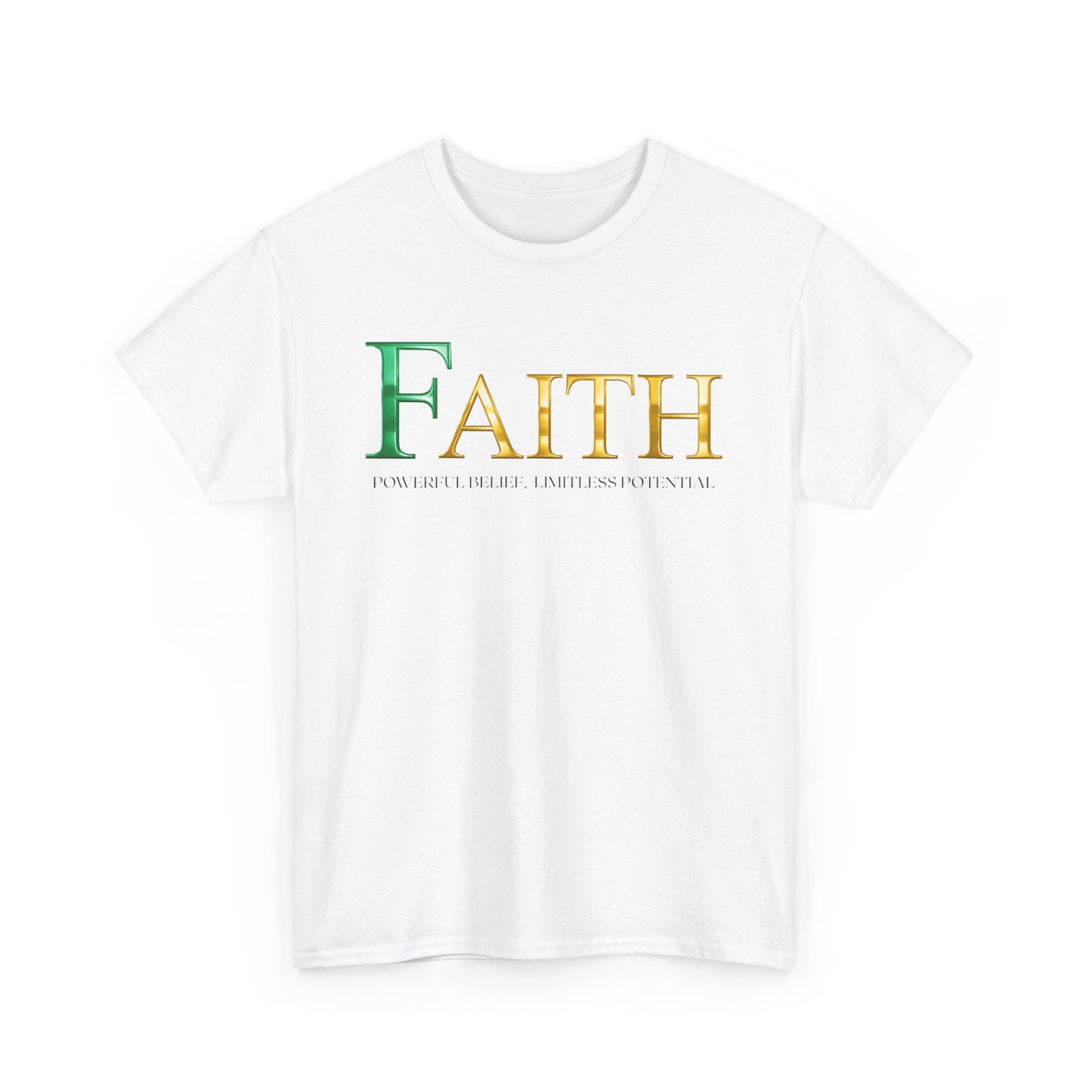 Faith Unisex Heavy Cotton Tee - Inspirational Shirt, Everyday Wear, Faith-Based Gift, Motivational Apparel, Casual Style