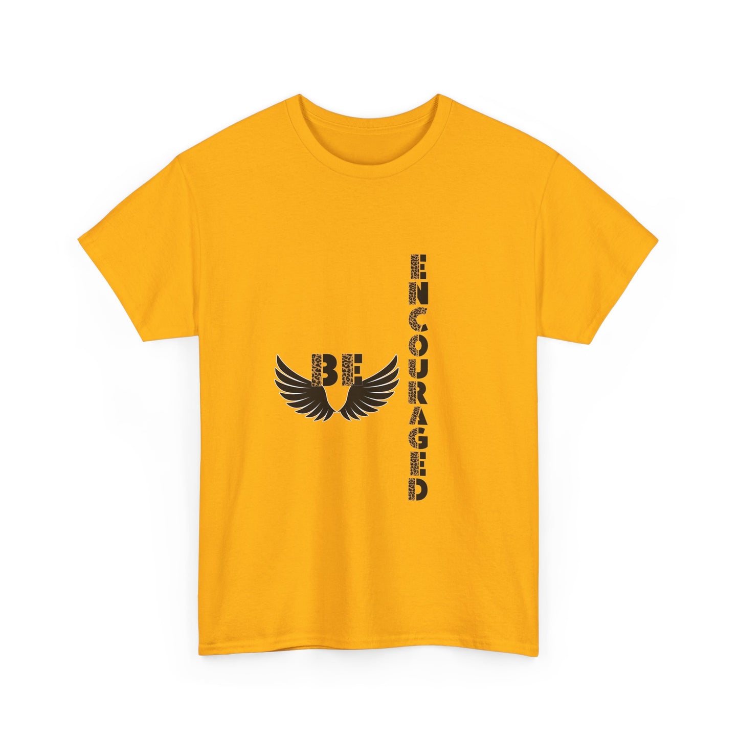 Be Encouraged Unisex Heavy Cotton T-shirt- Inspirational Gift, Motivational Shirt, Casual Wear, Everyday Reminder, Uplifting Apparel