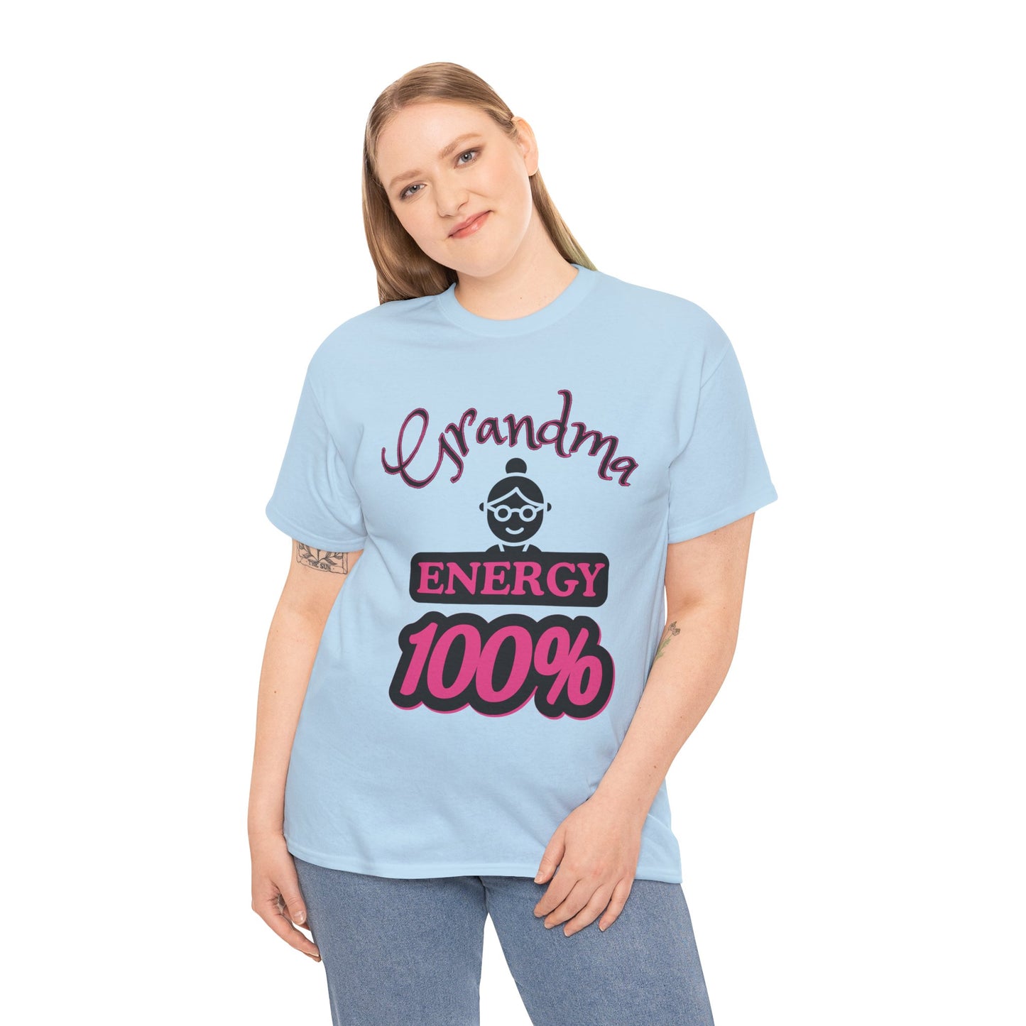 Fun Grandma Energy T-Shirt, Gift for Grandmothers, Casual Tee, Family Reunion Wear, Cute Gift for Mother's Day, Humor Shirt