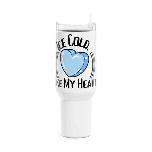 Ice Cold 40oz Tumbler - Perfect Summer Drinkware, Cool Gift for Friends, Pool Parties, Outdoor Events, Motivational Hydration