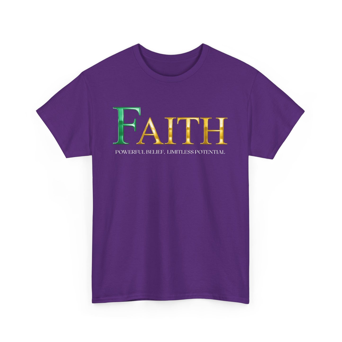 Faith Unisex Heavy Cotton Tee - Inspirational Shirt, Everyday Wear, Faith-Based Gift, Motivational Apparel, Casual Style