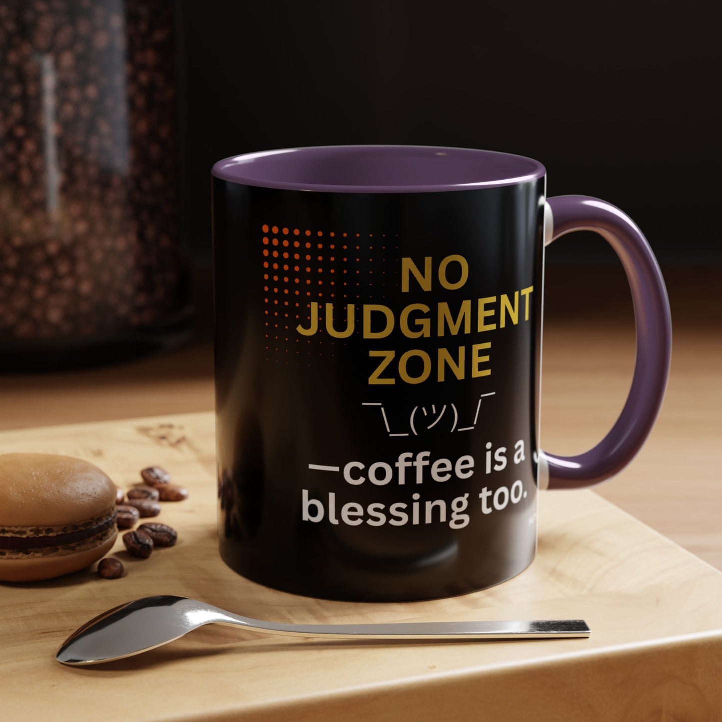 FaithStyles No Judgment Zone Coffee Mug, Funny Gift for Coffee Lovers, Unique Java Cup, Perfect for Birthdays, Inspirational Drinkware