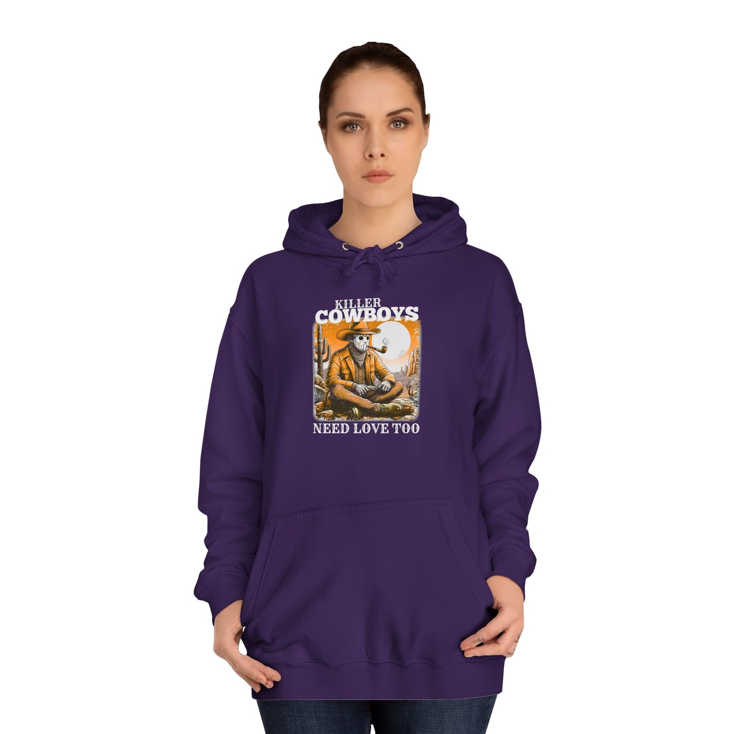 Unisex College Hoodie, Killer Cowboys