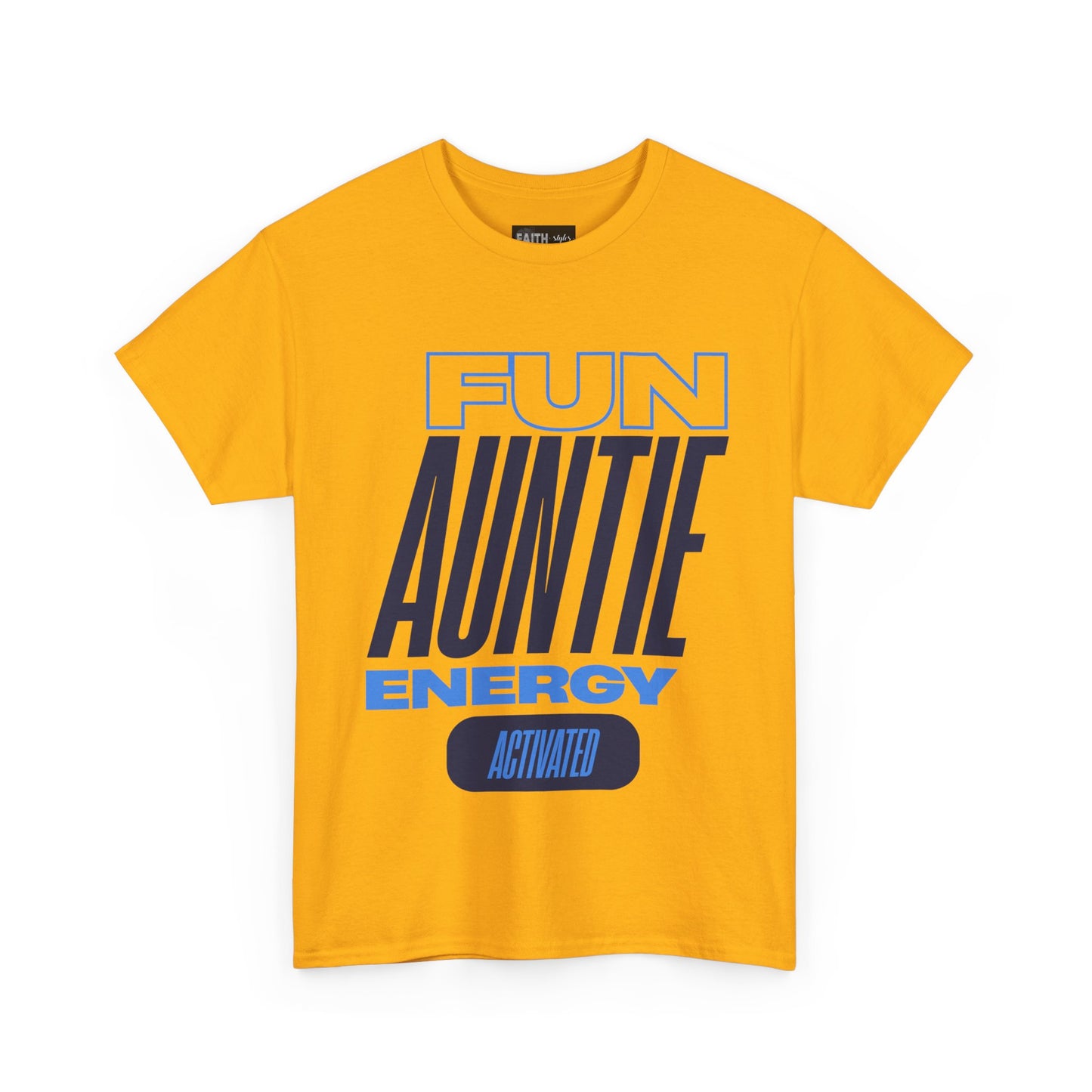 Fun Auntie Energy Activated Tee - Perfect Gift for Cool Aunts, Casual Wear, Gifting, Family Celebrations, Aunt's Day
