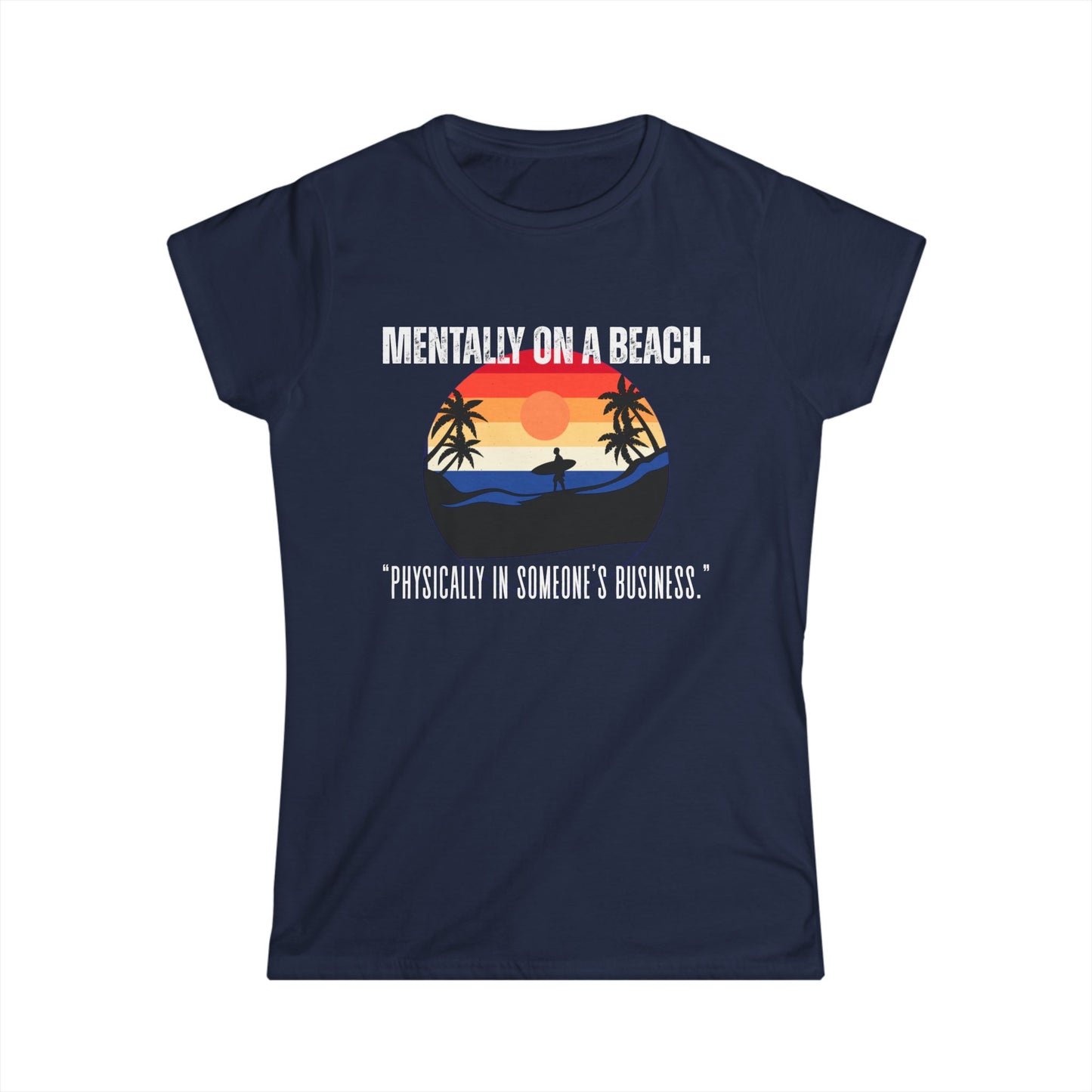Beach Vibes Women's Tee - Relaxed Style, Gift for Vacation Lovers, Summer Outfits, Casual Wear, Travel Shirts