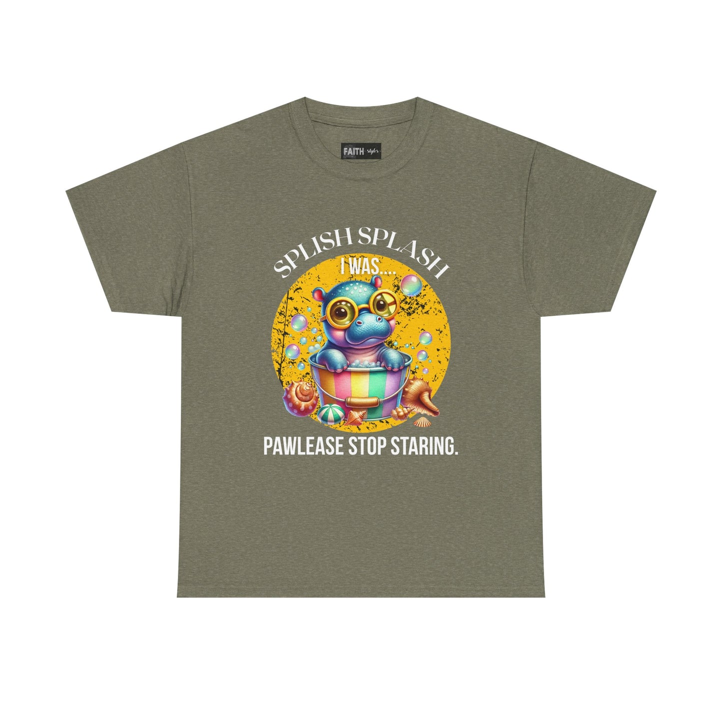 Splash Splash Frog Tee, Cute Animal Shirt, Fun Graphic T-Shirt, Summer Vibes Apparel, Gifts for Animal Lovers, Unisex Cotton Tee