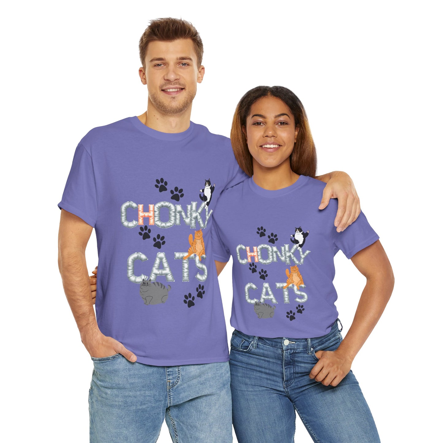 Chonk Cats Unisex Tee - Funny Pet Lovers Shirt, Cat Lover Gift, Humor Tee, Cute Animal Apparel, Gifts for Cat Owners