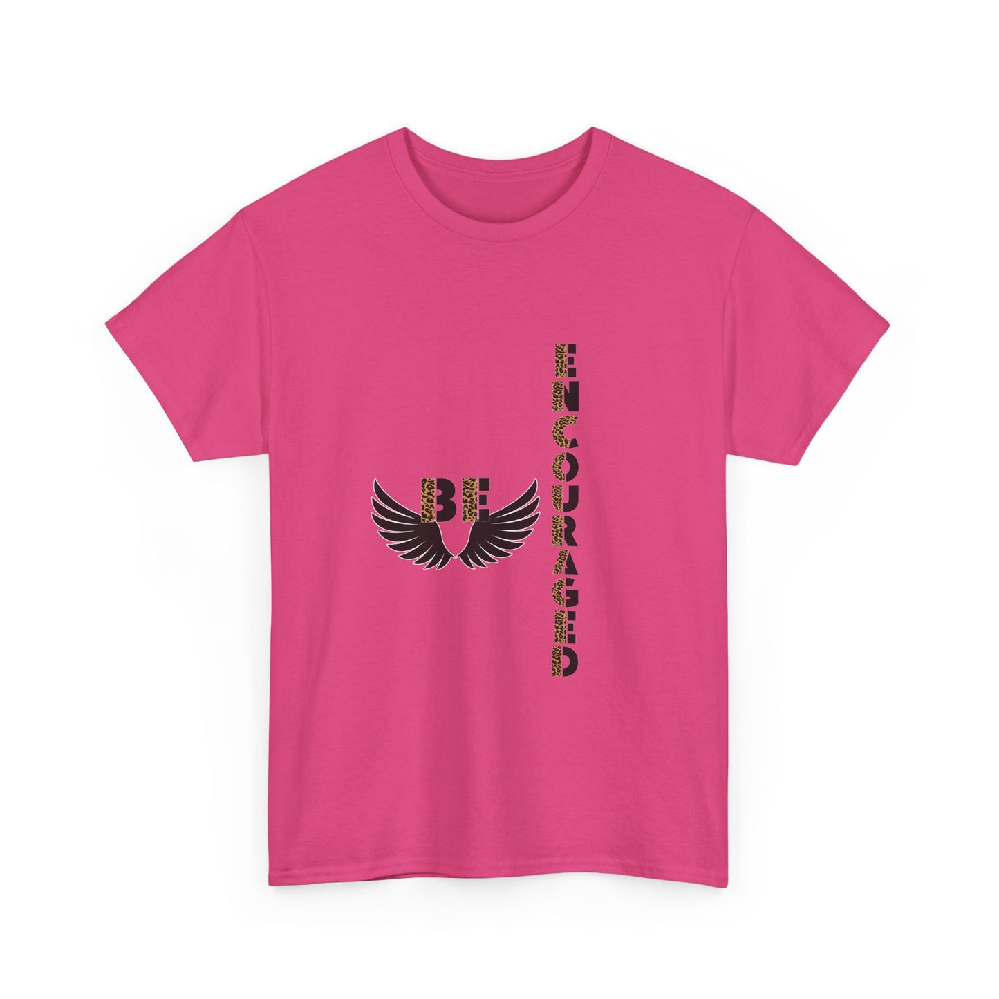 Be Encouraged Unisex Heavy Cotton T-shirt- Inspirational Gift, Motivational Shirt, Casual Wear, Everyday Reminder, Uplifting Apparel