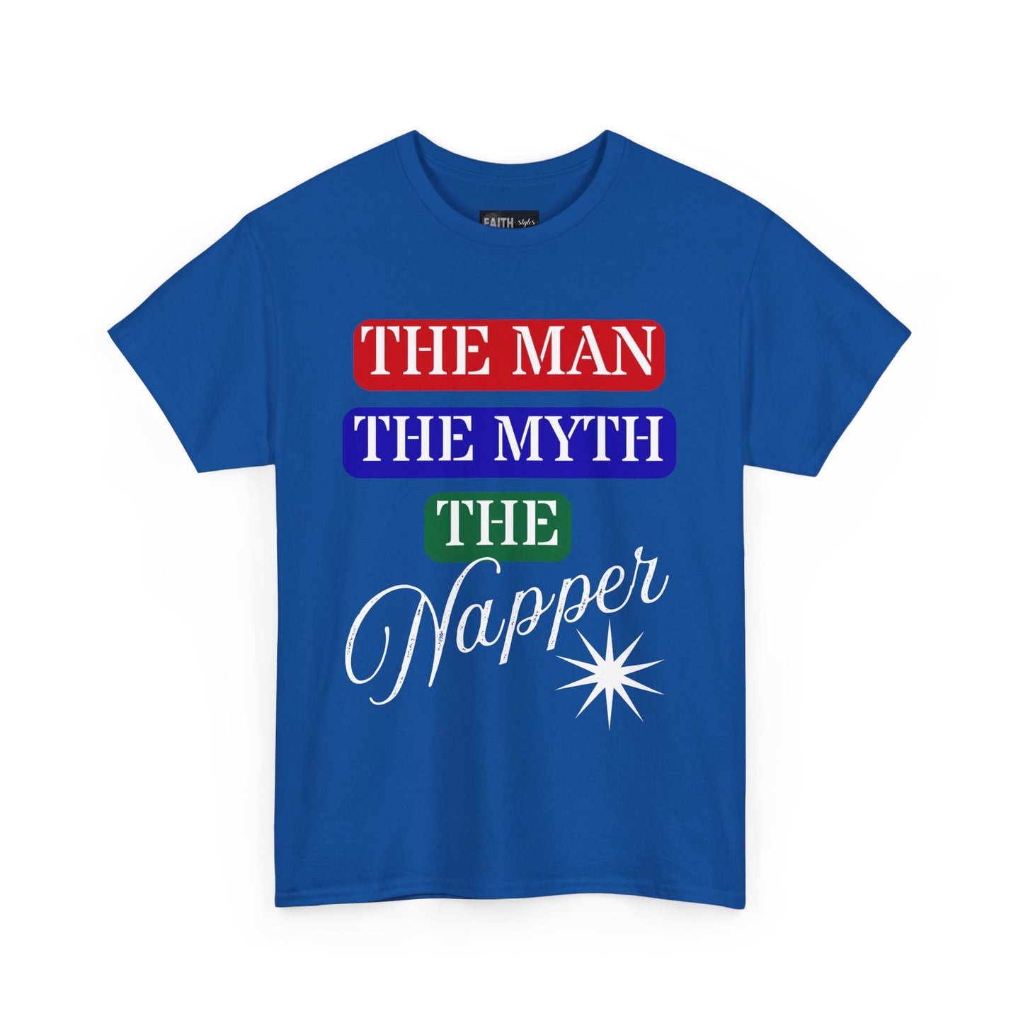 The Man, The Myth, The Napper Tee - Funny Unisex Cotton T-Shirt, Gift for Nap Lovers, Humor Apparel, Relaxation Shirt, Fun Sleepwear