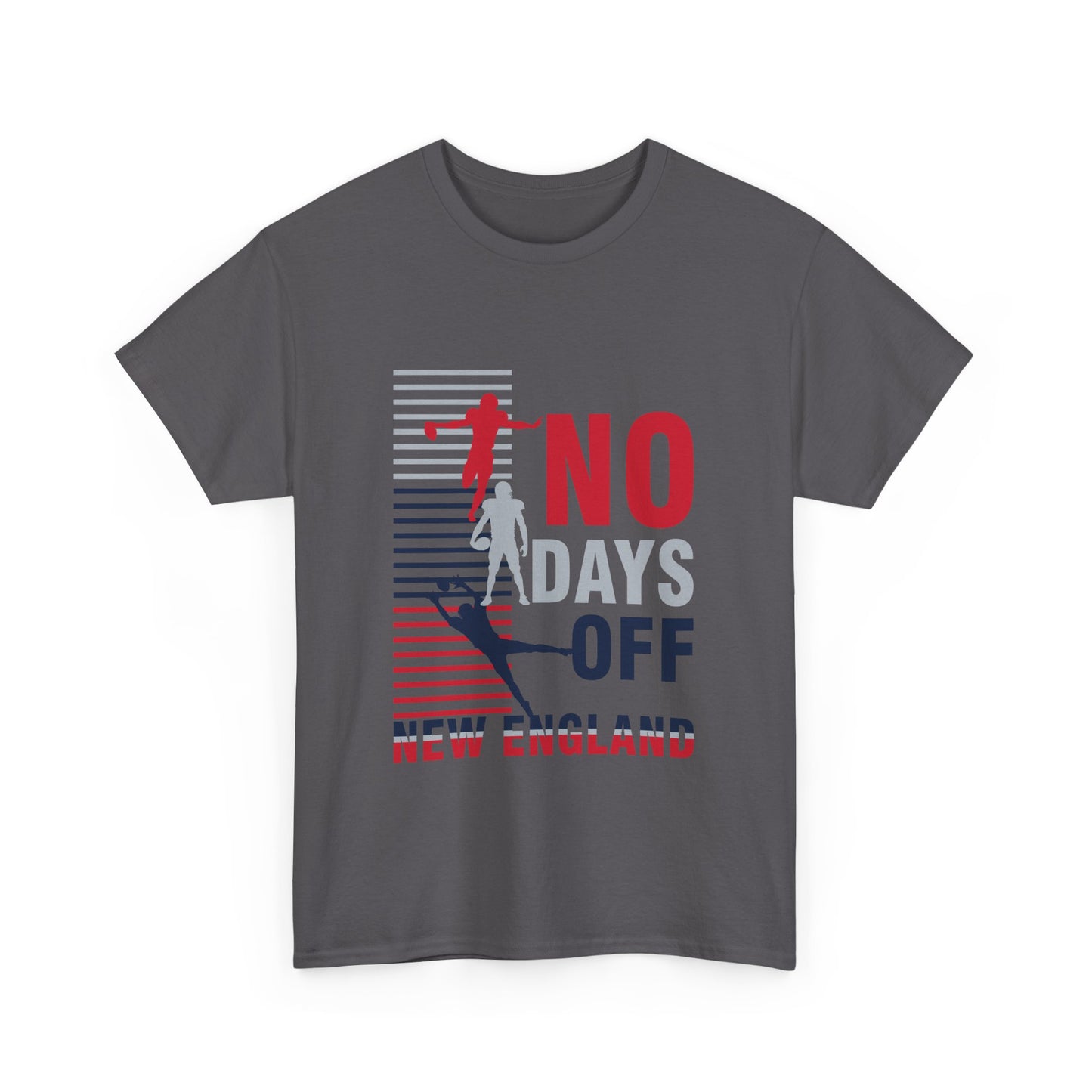 FaithStyles “No Days Off” Graphic Tee – New England Football Fan Shirt