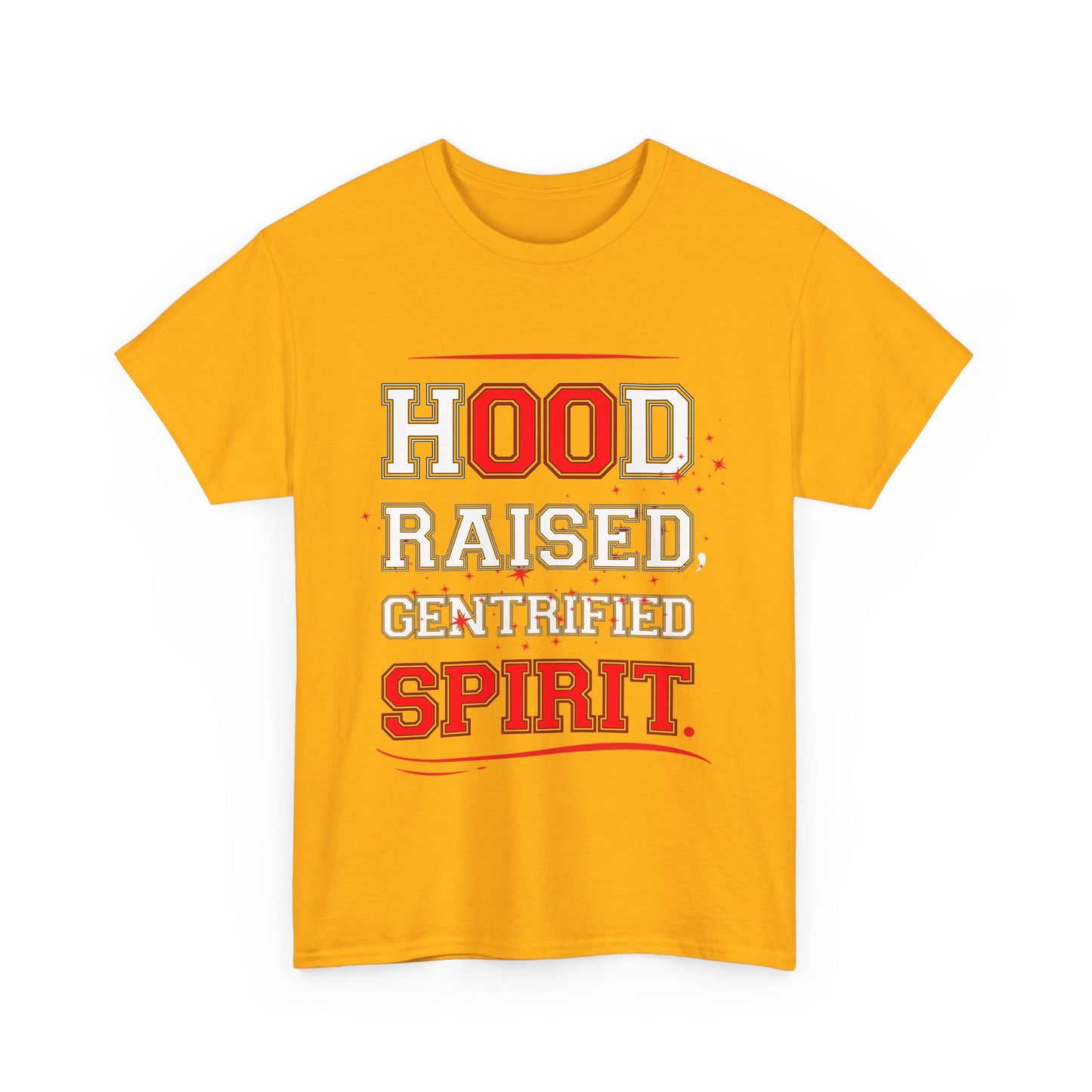 Hood Raised Spirit Unisex Heavy Cotton Tee - Empowering Streetwear