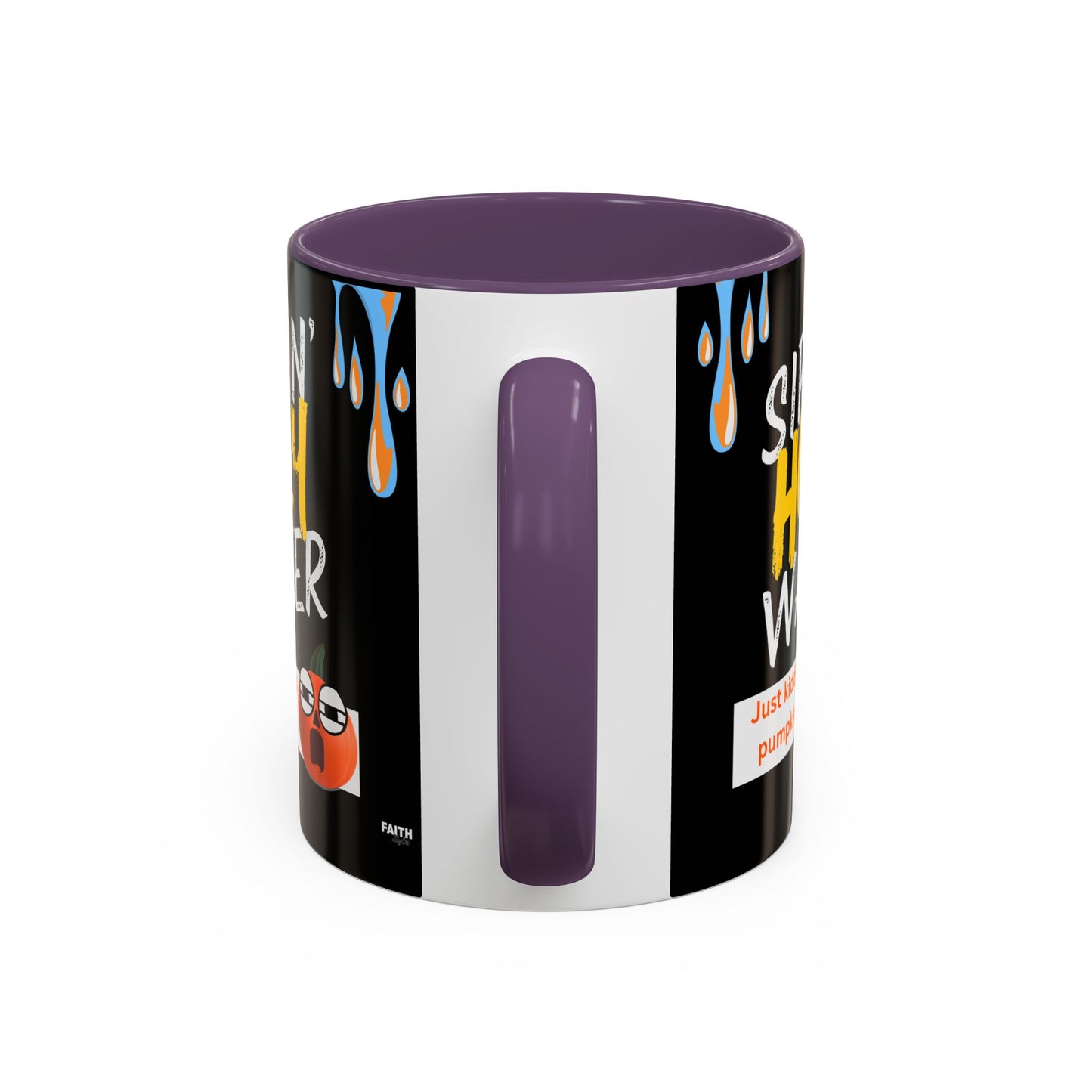 FaithStyles Sippin' Holy Water Coffee Mug, Funny Pumpkin Juice Mug, Halloween Coffee Cup, Unique Gift for Fall, Cute Office Mug, Quirky Kitchenware
