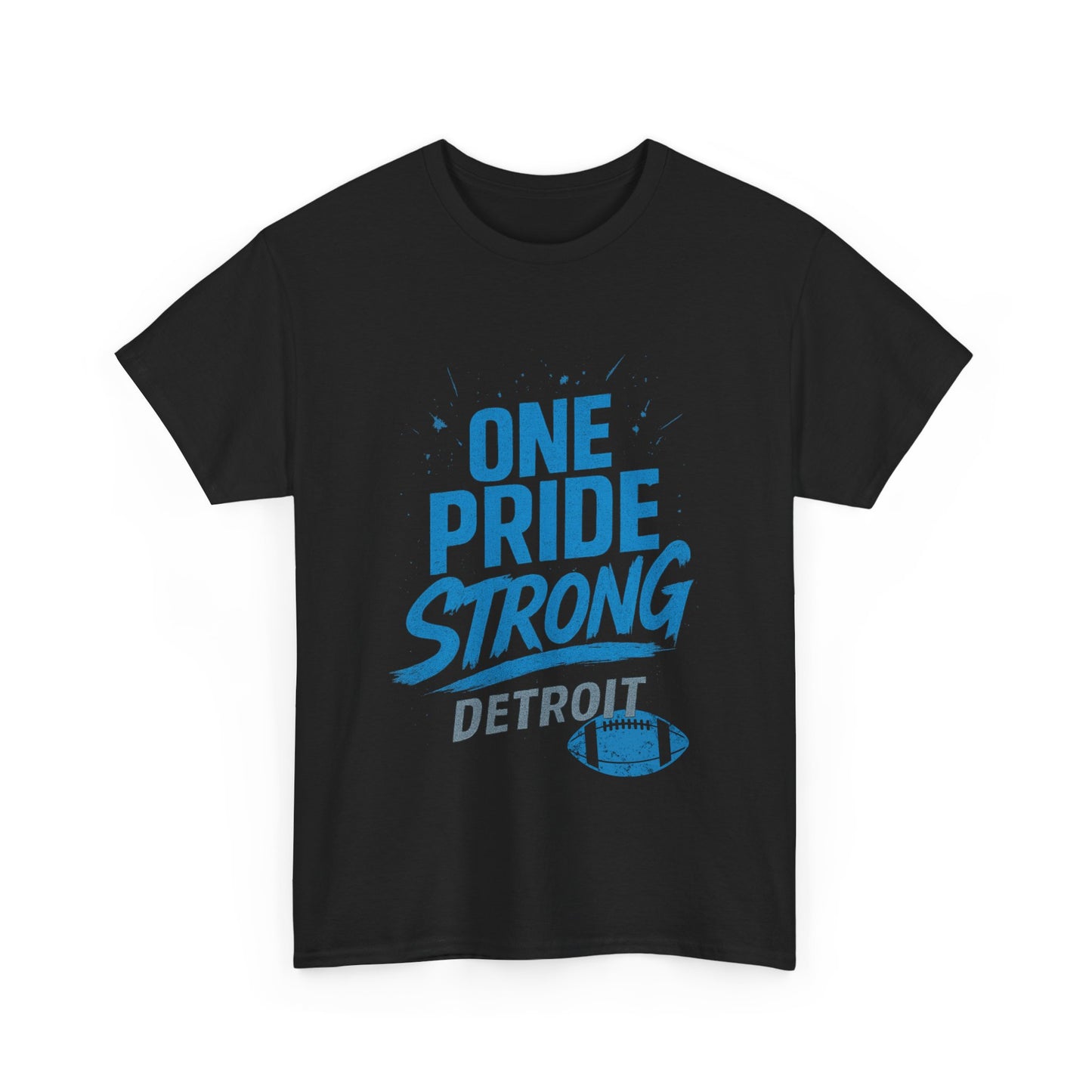 Detroit Lions Pride Tee - Male Heavy Cotton T-Shirt, Football Fan Apparel, Game Day Gear, Gift for Sports Lovers, Casual Wear