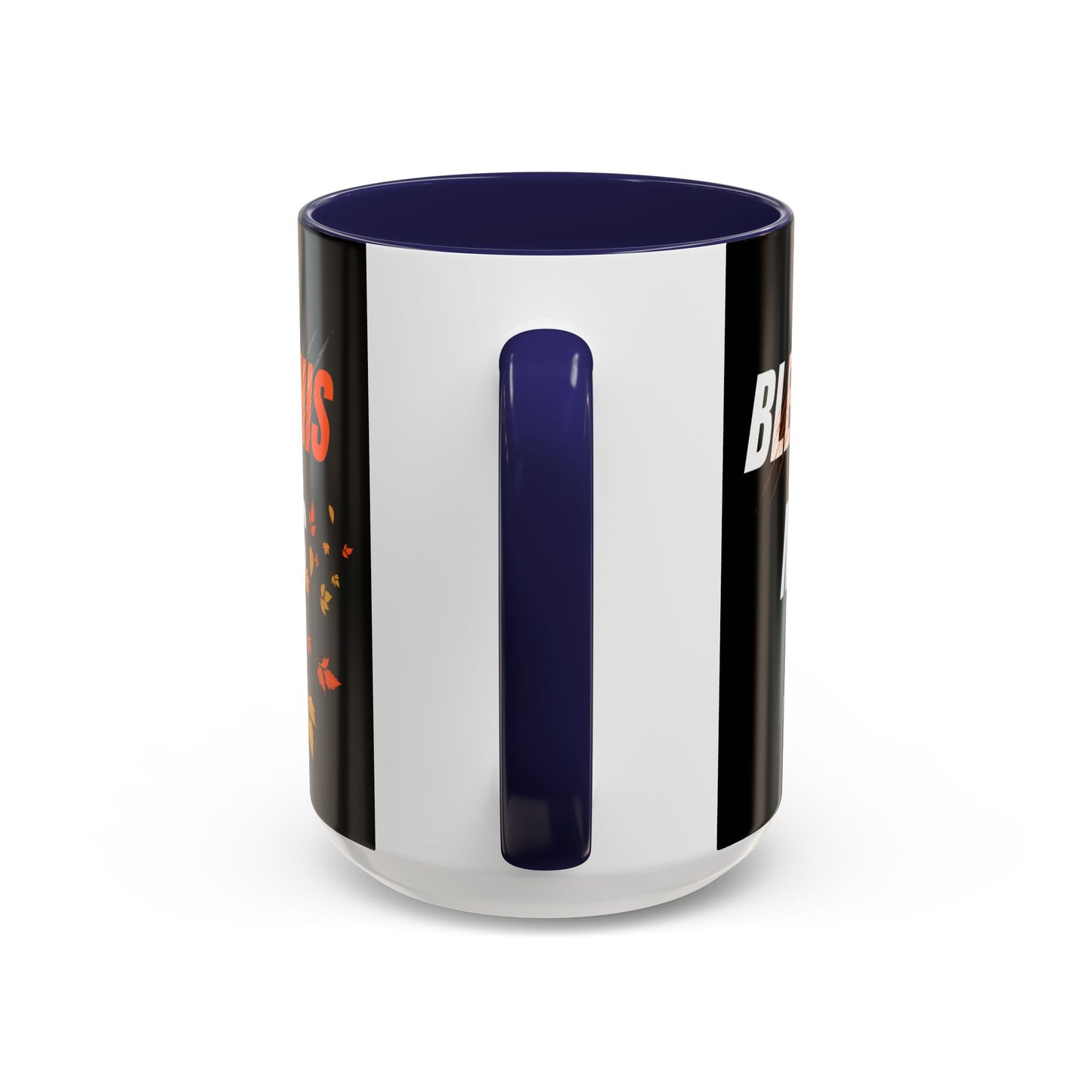 Bless This Mess Coffee Mug, Autumn Mug, Funny Mug Gift, Black Ceramic Mug, Fall Coffee Cup
