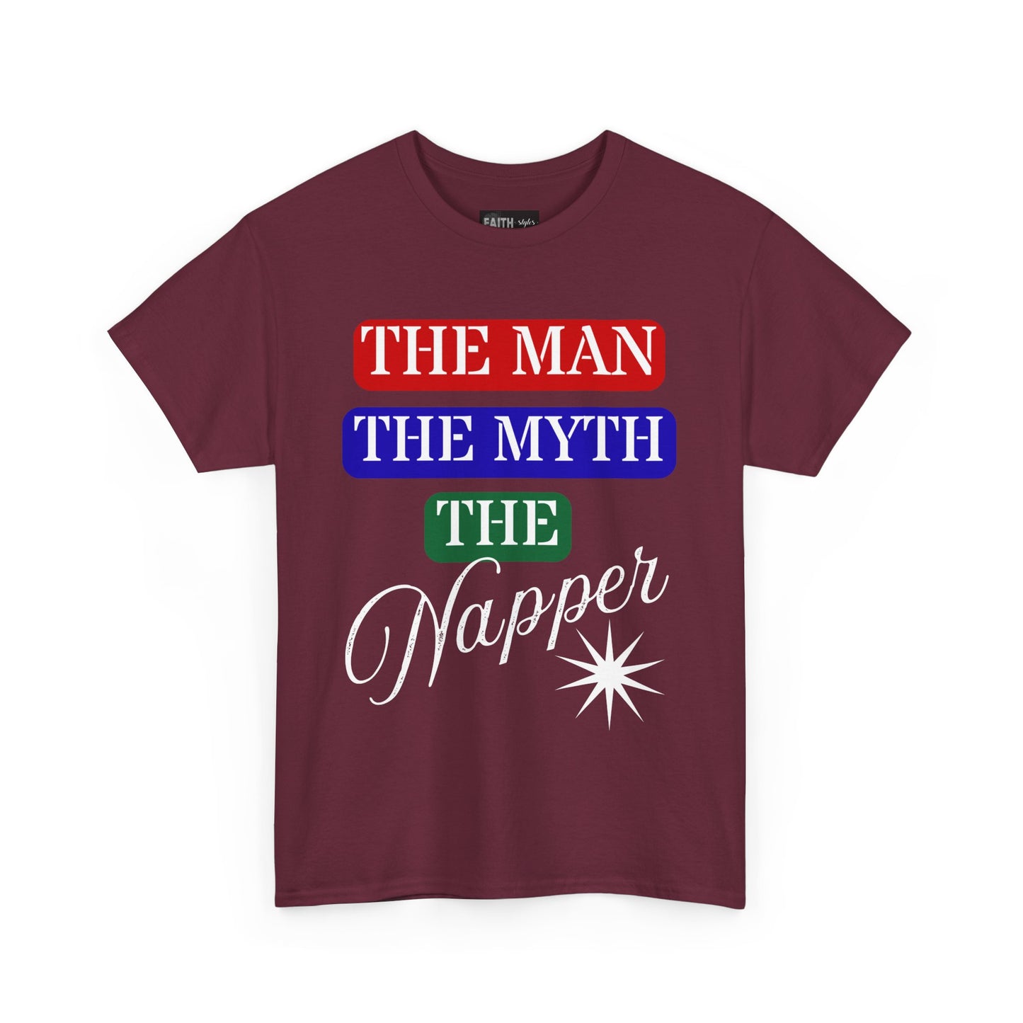 The Man, The Myth, The Napper Tee - Funny Unisex Cotton T-Shirt, Gift for Nap Lovers, Humor Apparel, Relaxation Shirt, Fun Sleepwear