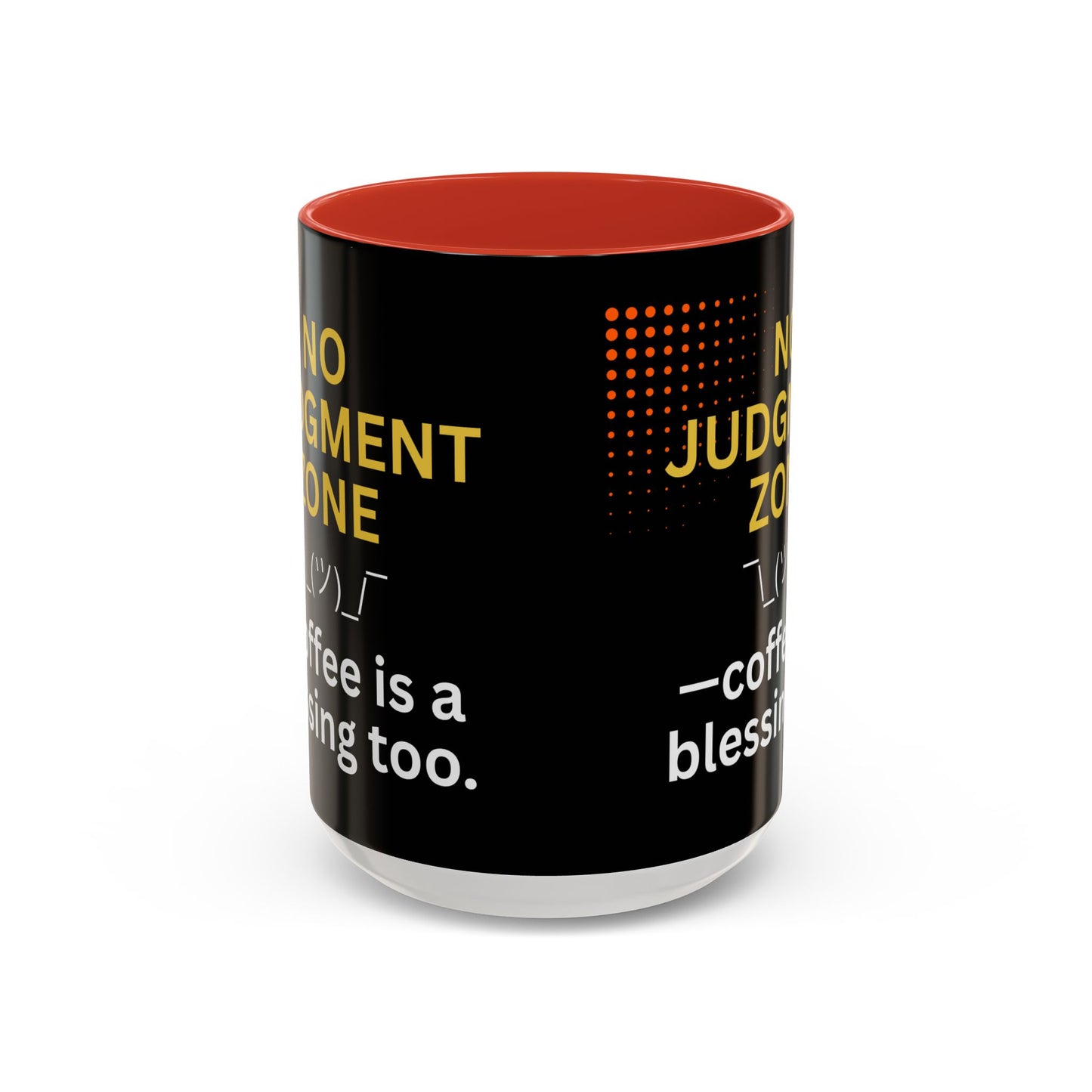 FaithStyles No Judgment Zone Coffee Mug, Funny Gift for Coffee Lovers, Unique Java Cup, Perfect for Birthdays, Inspirational Drinkware